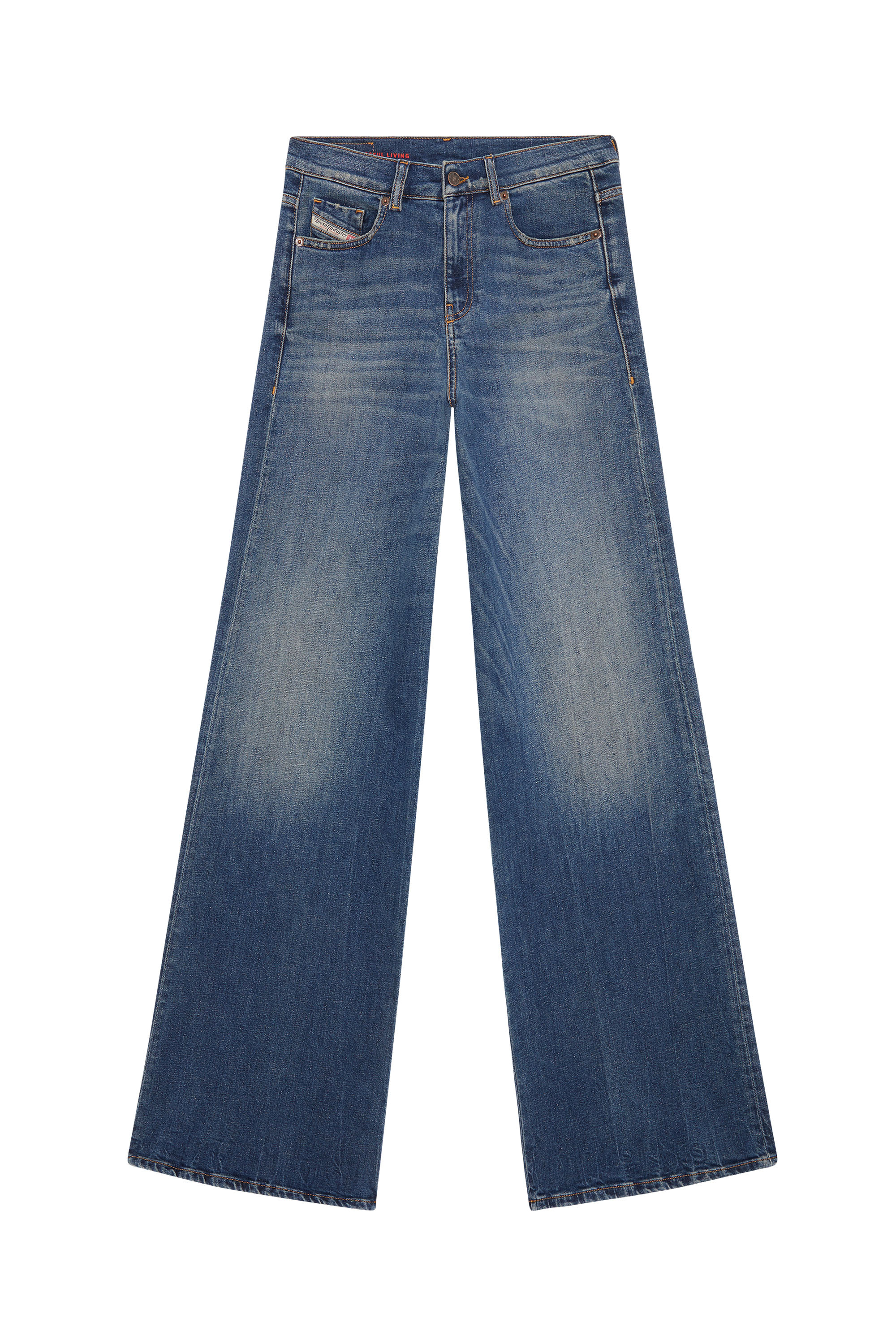 Diesel - 1978 09E66 Bootcut and Flare Jeans, Blu Scuro - Image 6