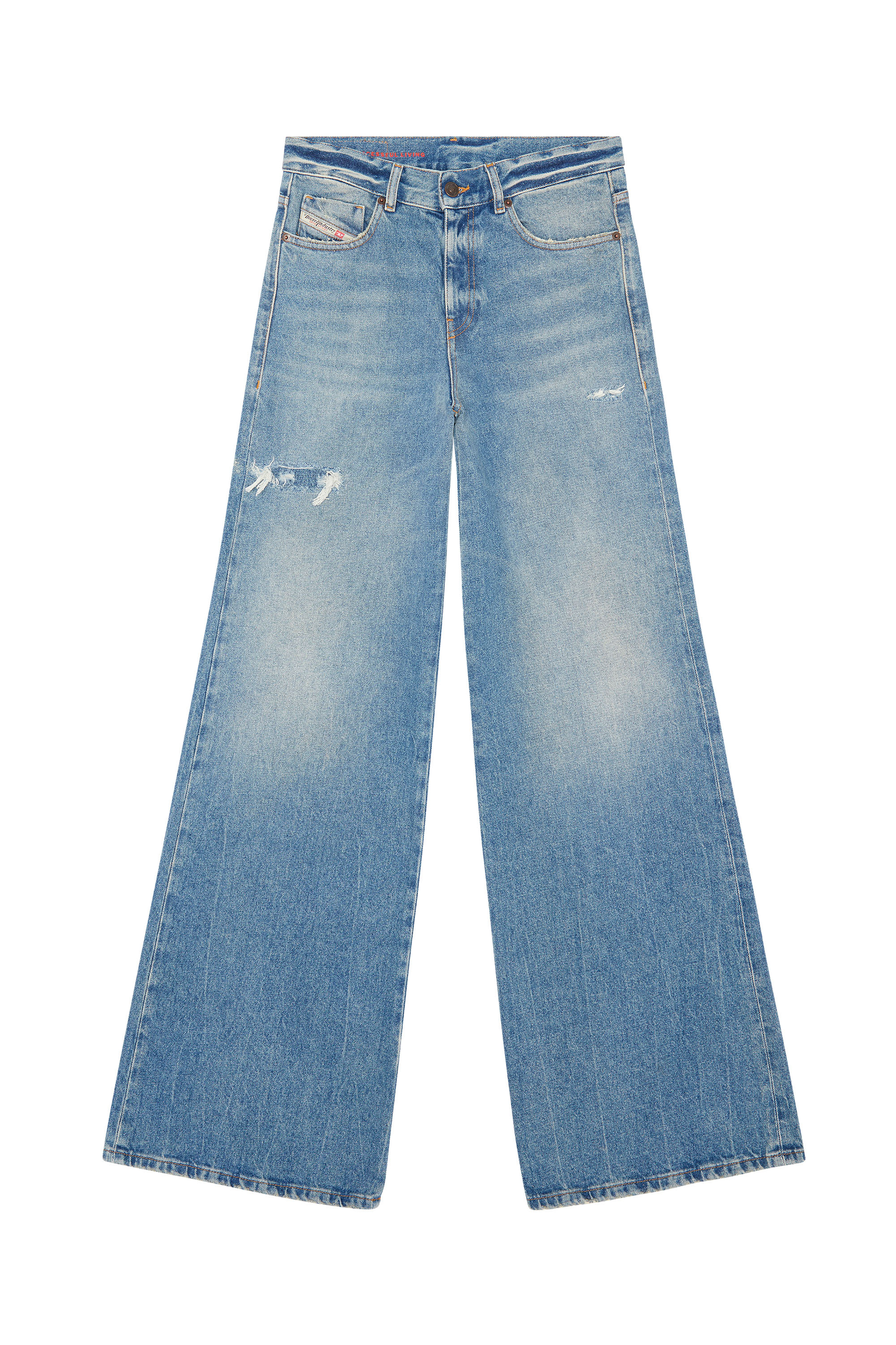 1978 09D97 Bootcut and Flare Jeans, Blu medio - Jeans