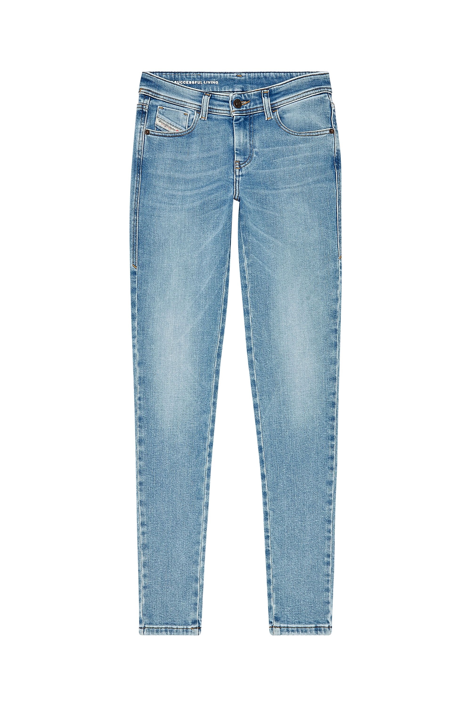 Diesel - Super skinny Jeans 2017 Slandy 09H85, Blu Chiaro - Image 5