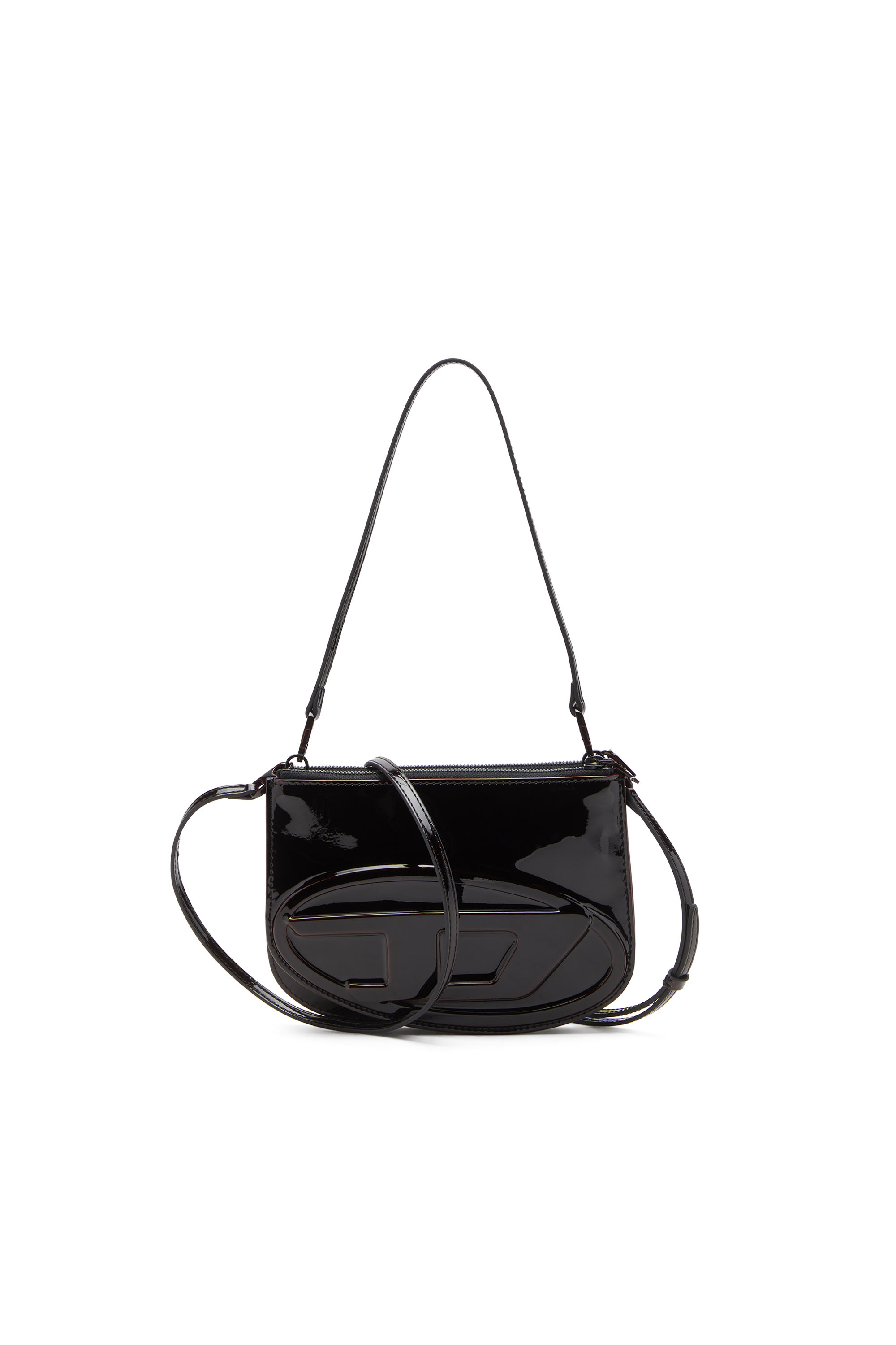 Diesel - 1DR TWIN, 1DR Twin-Borsa a spalla con due tasche in PU effetto liquido Donna in Rosso - 1
