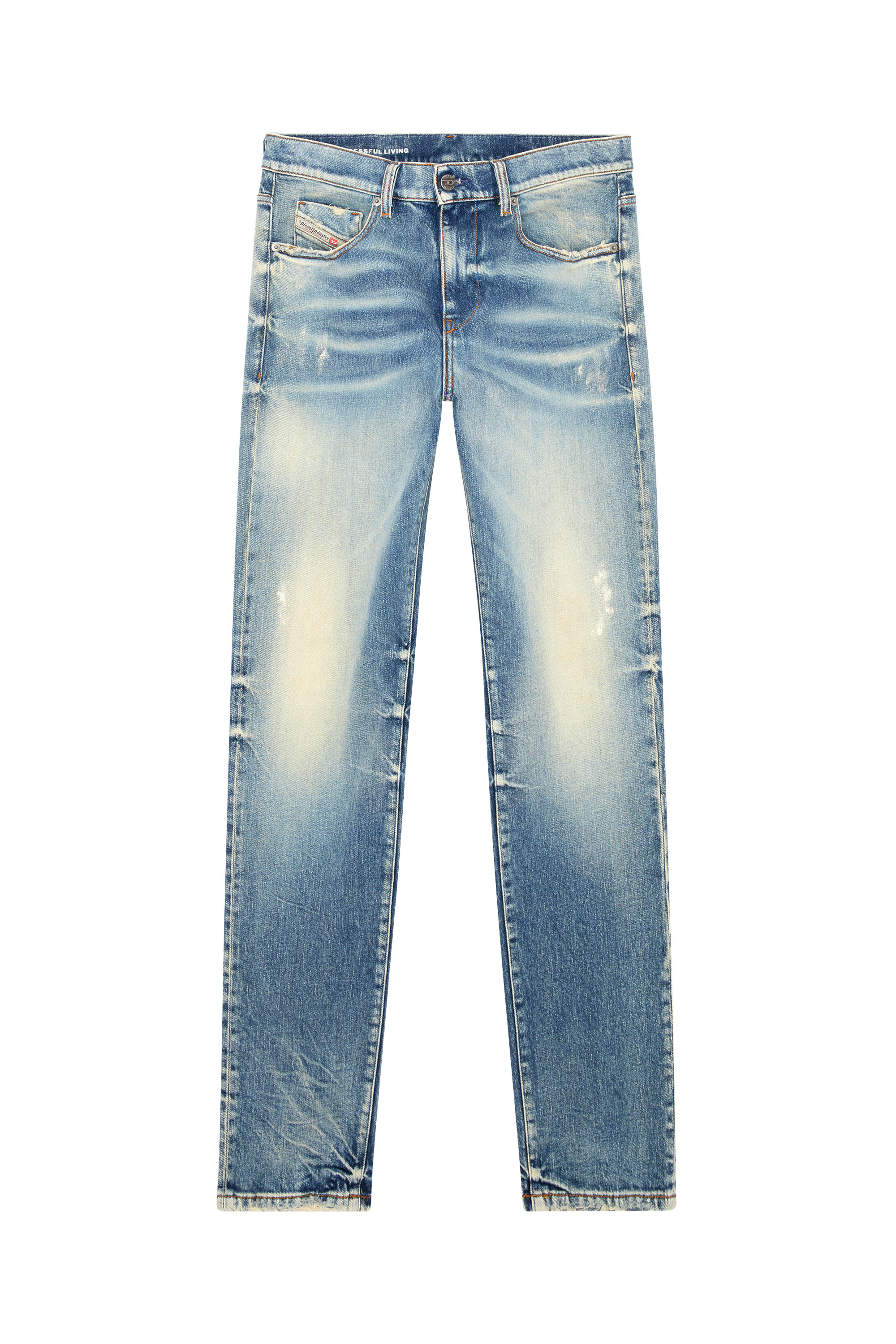 Diesel - Slim Jeans 2019 D-Strukt 007V8, Blu medio - Image 5