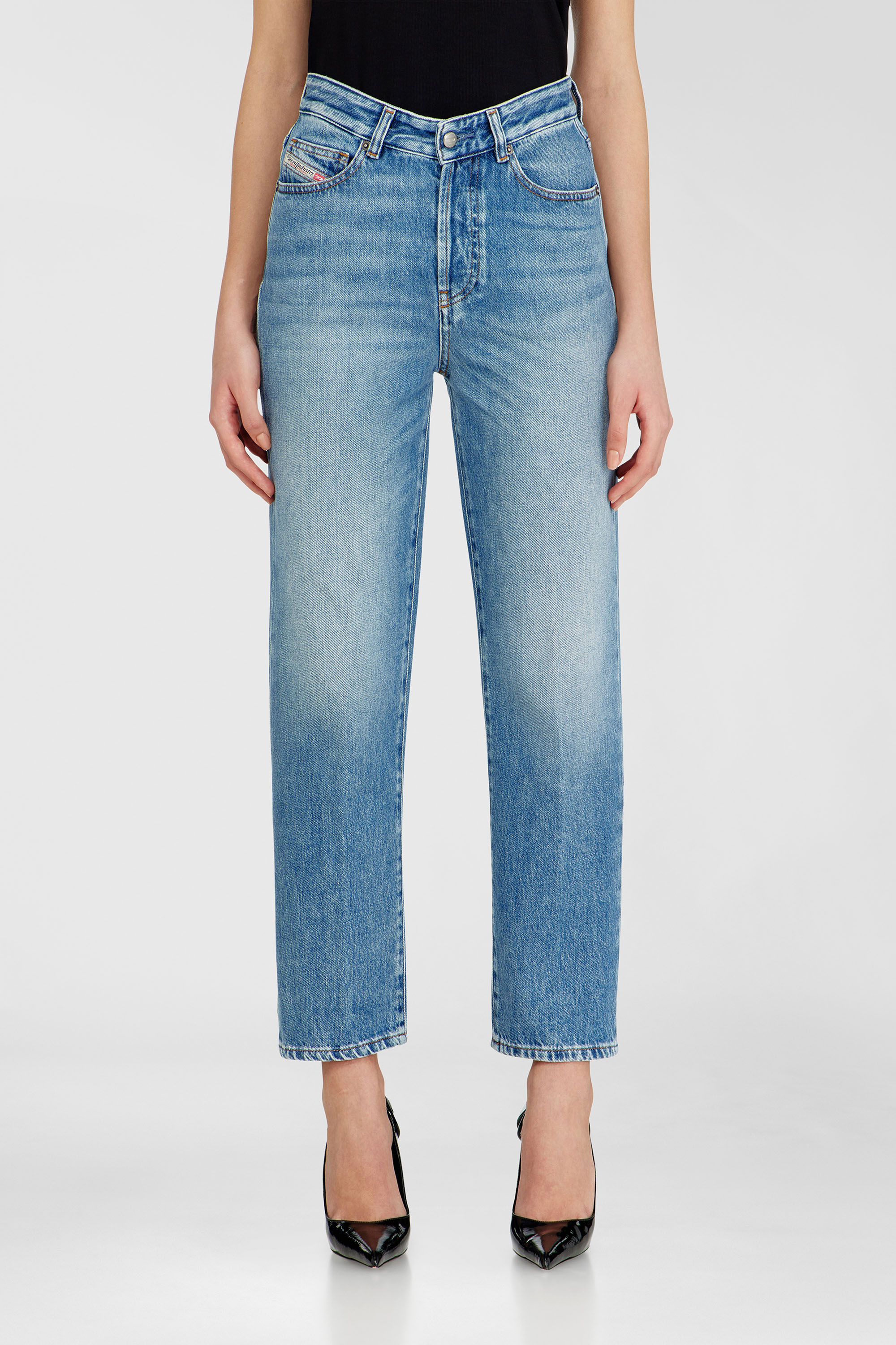 Diesel - Regular Jeans 1981 D-Went 09Q07 Donna, Blu Chiaro - Image 4