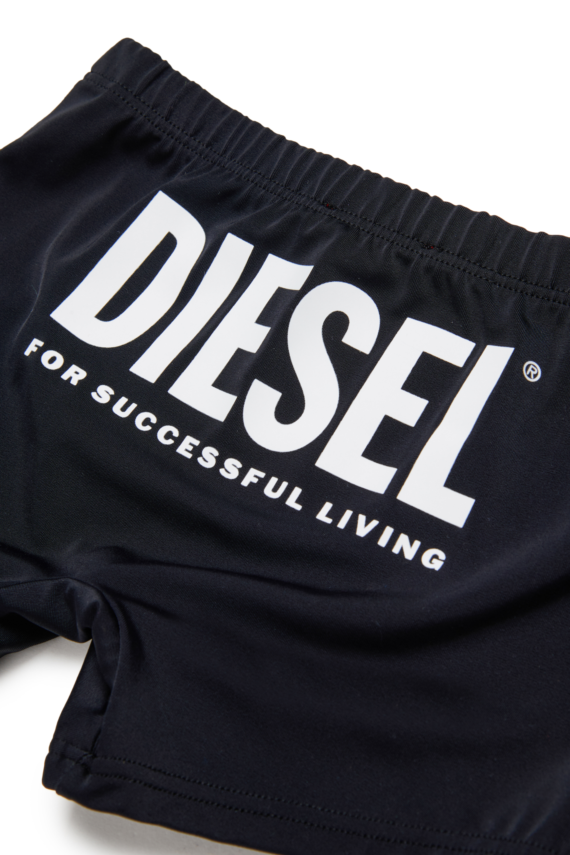 Diesel - MISFEL, Shorts da nuoto con stampa del logo sul retro Uomo in Nero - 4