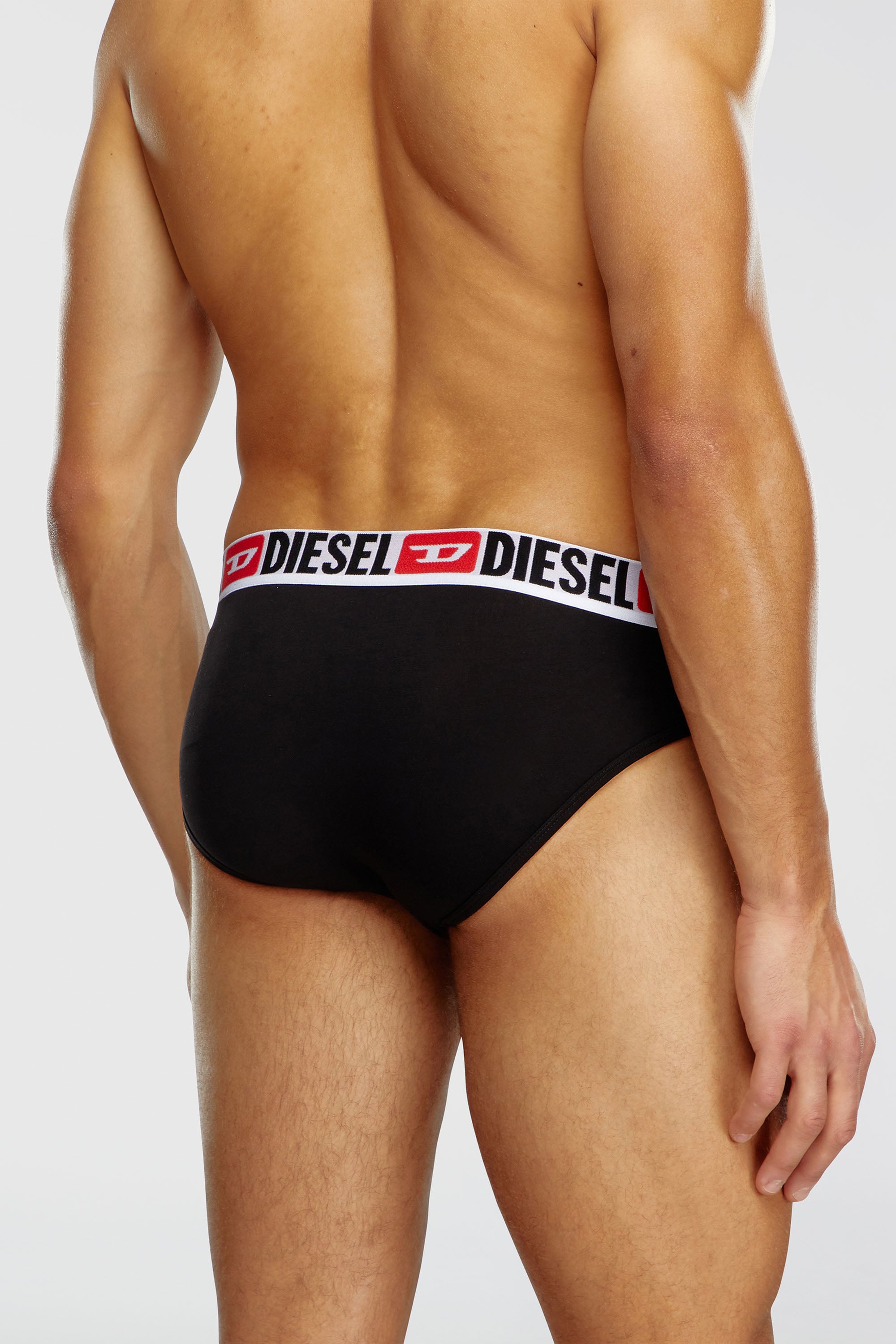 Diesel - UMBR-ANDRETHREEPACK, Set da tre slip a tinta unita Uomo in Nero - 4
