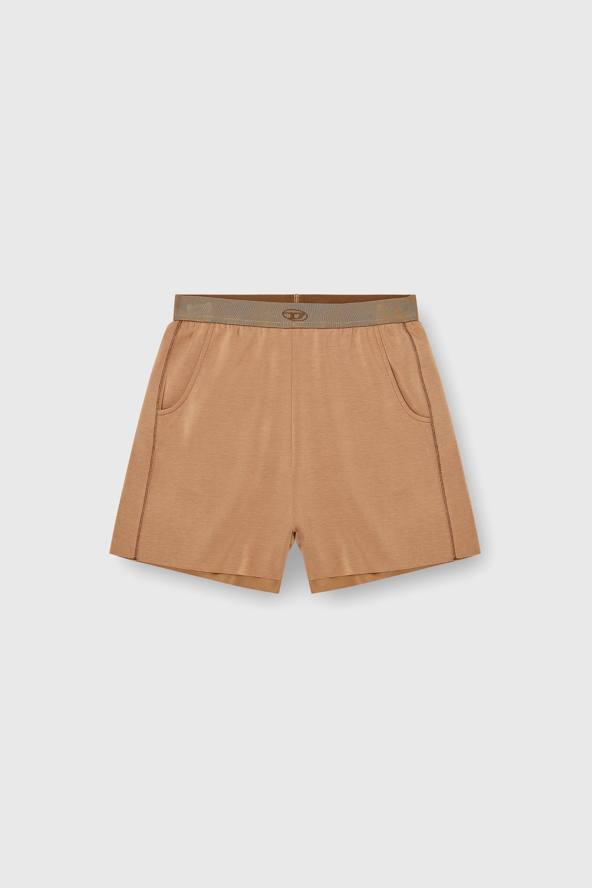 Diesel - MARTHA-UTLT, Pantaloncini in scuba leggero stretch Donna in Marrone - 2
