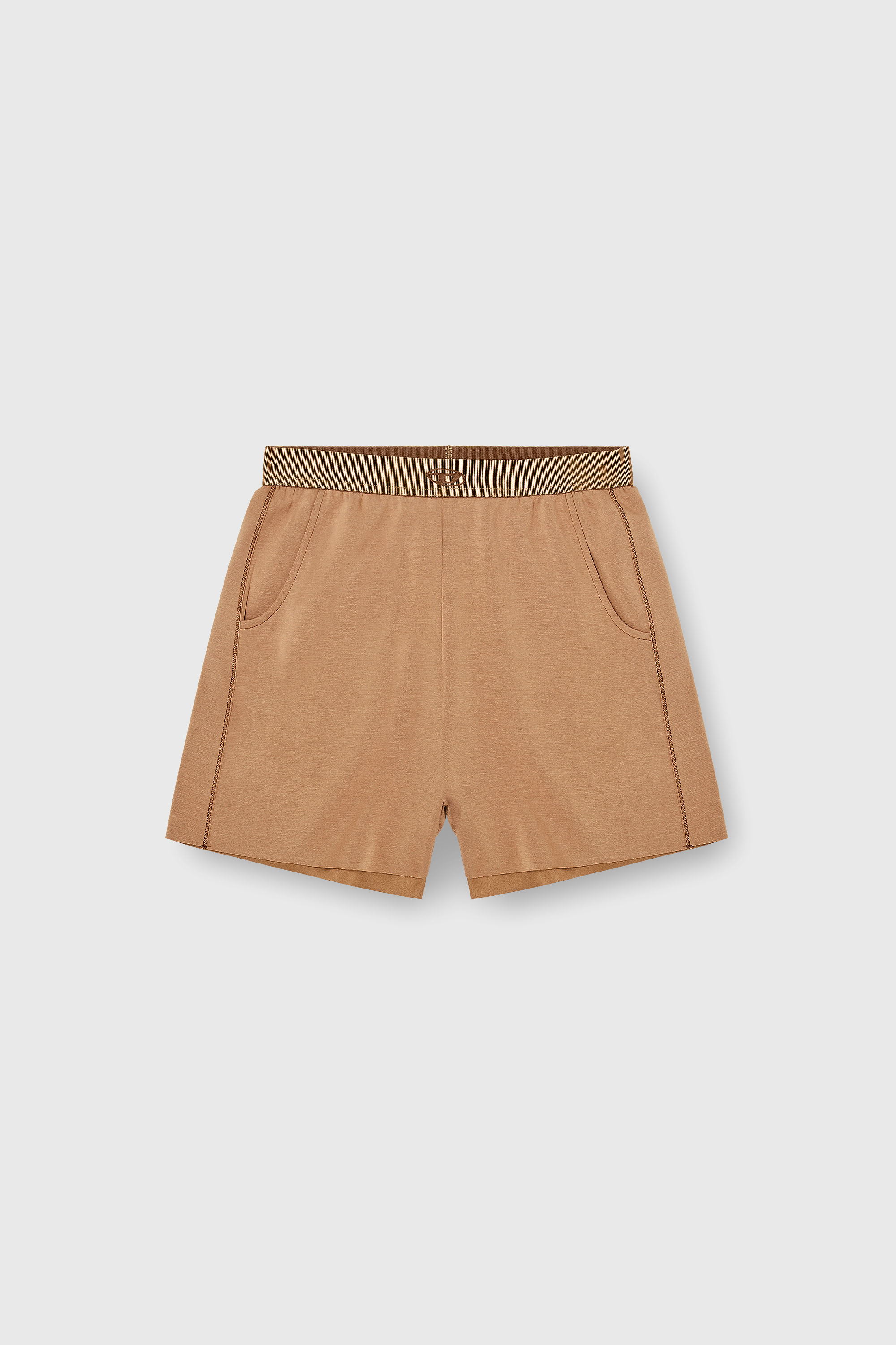Diesel - MARTHA-UTLT, Pantaloncini in scuba leggero stretch Donna in Marrone - 2