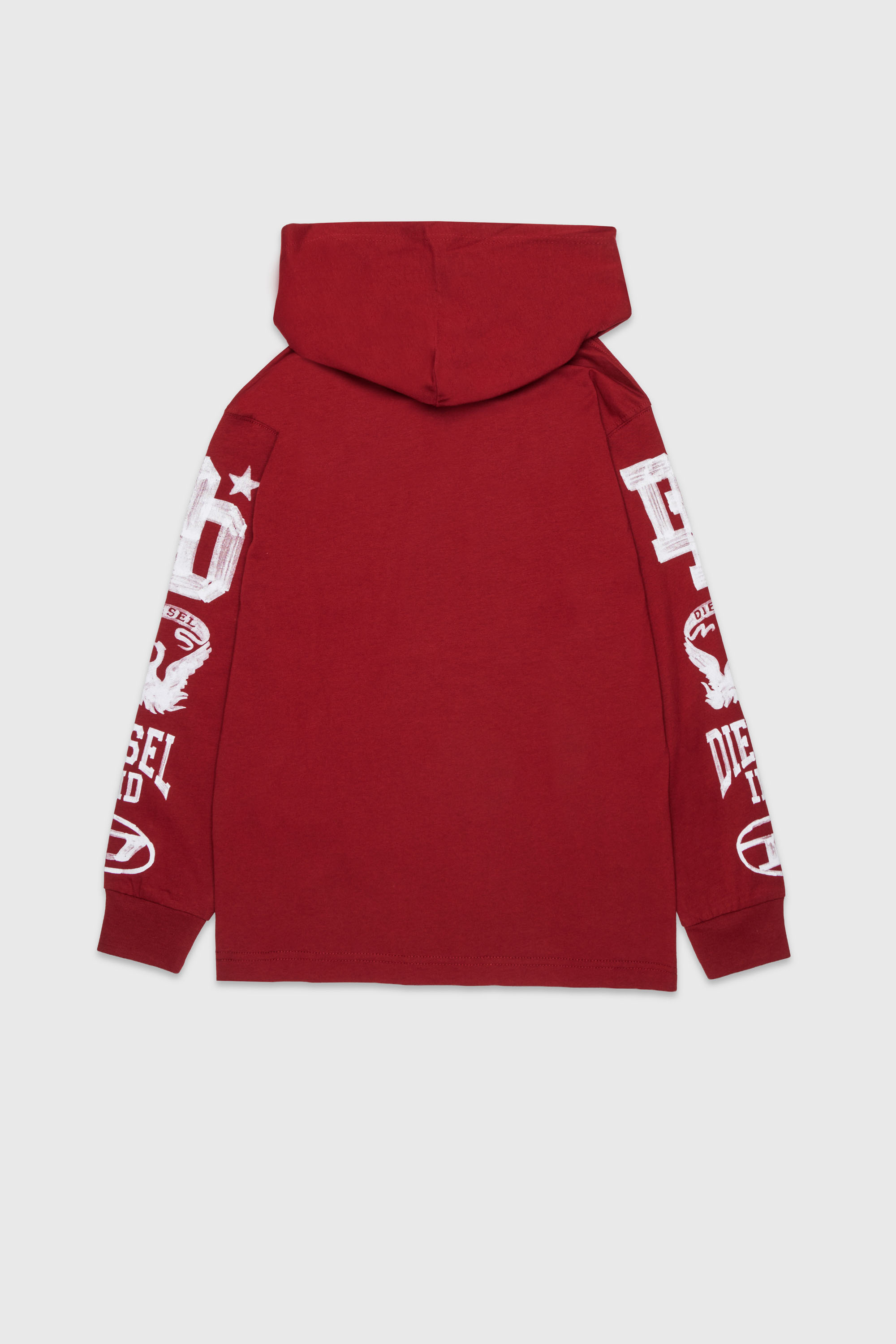 Diesel - TBUNDY OVER, T-shirt a manica lunga con cappuccio e grafica college Uomo in ToBeDefined - 2