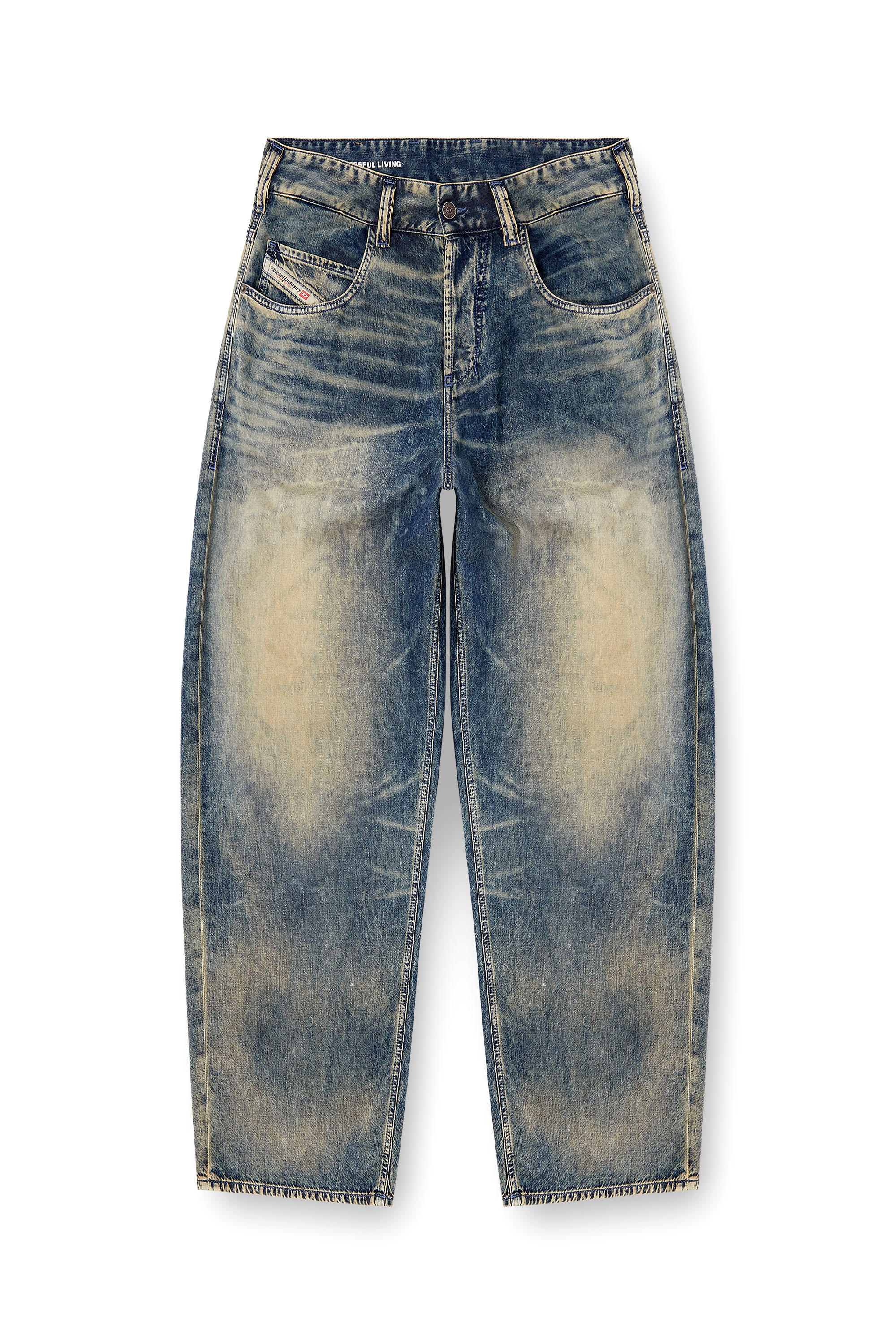 Diesel - Relaxed Jeans 1997 D-Enim-M 0CEBB Uomo, Blu medio - Image 3