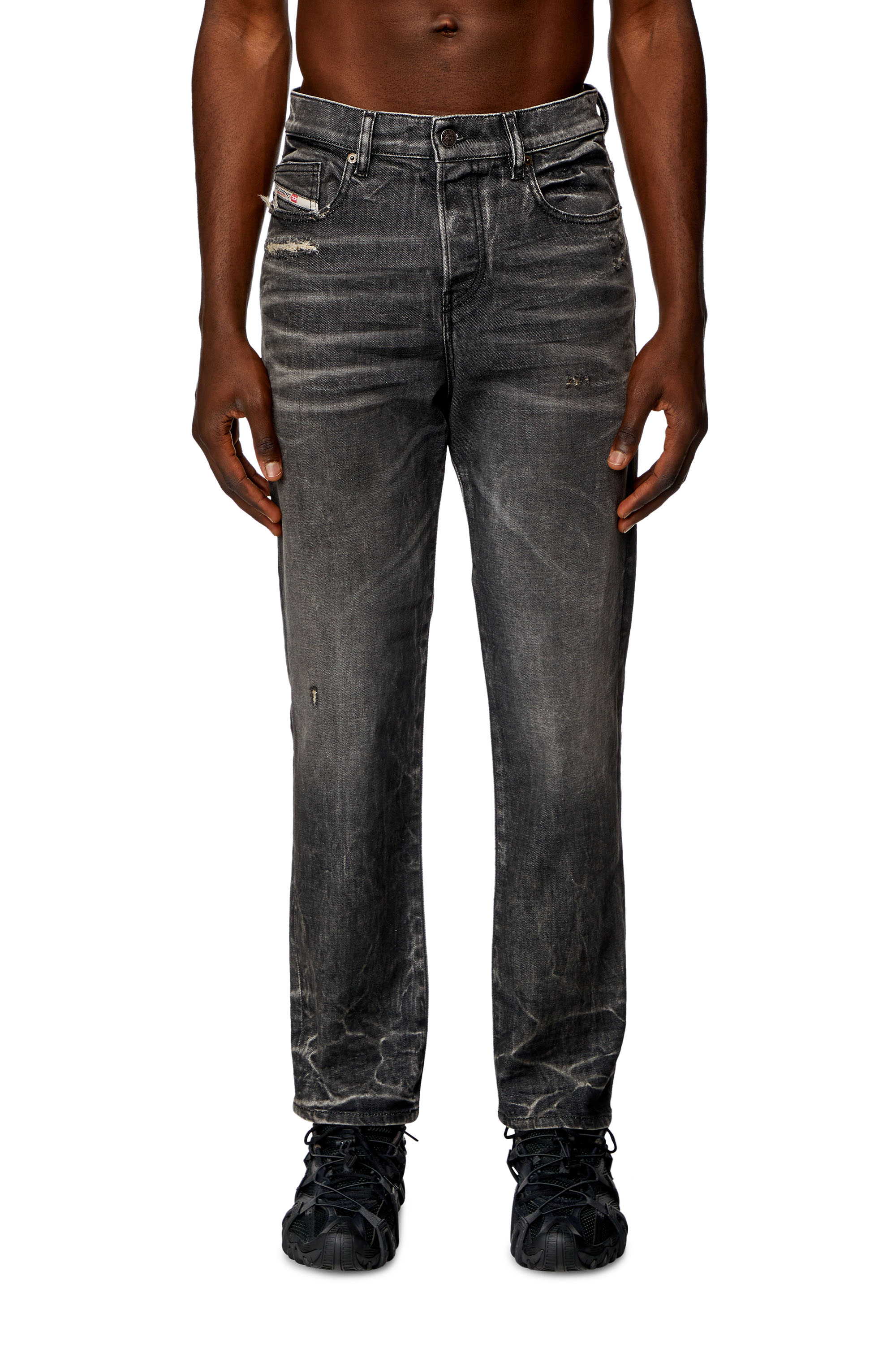 Diesel - Regular Jeans 2020 D-Viker 09H51 Uomo, Nero/Grigio scuro - Image 1