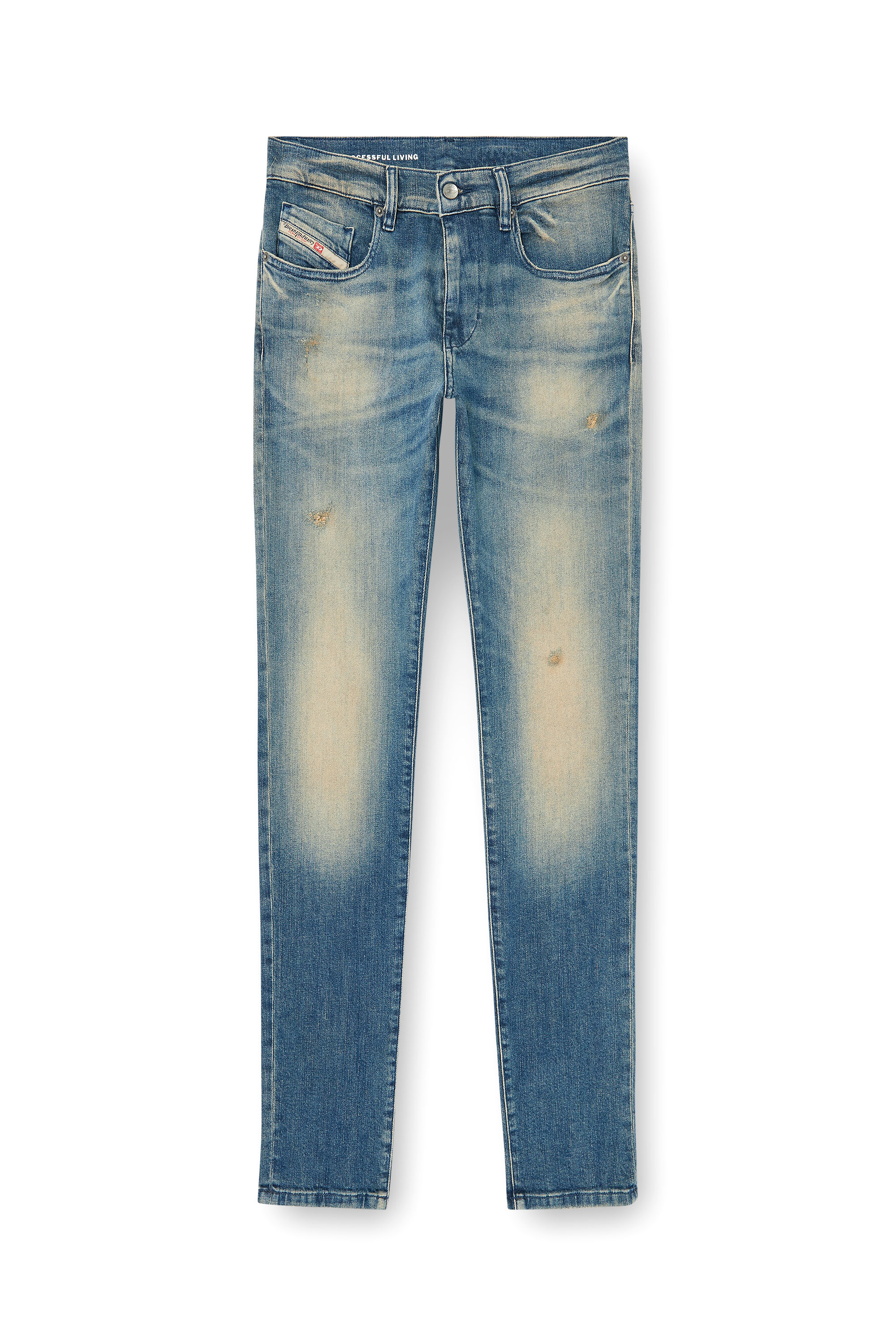 Diesel - Slim Jeans 2019 D-Strukt 0KBBW Uomo, Blu medio - Image 6