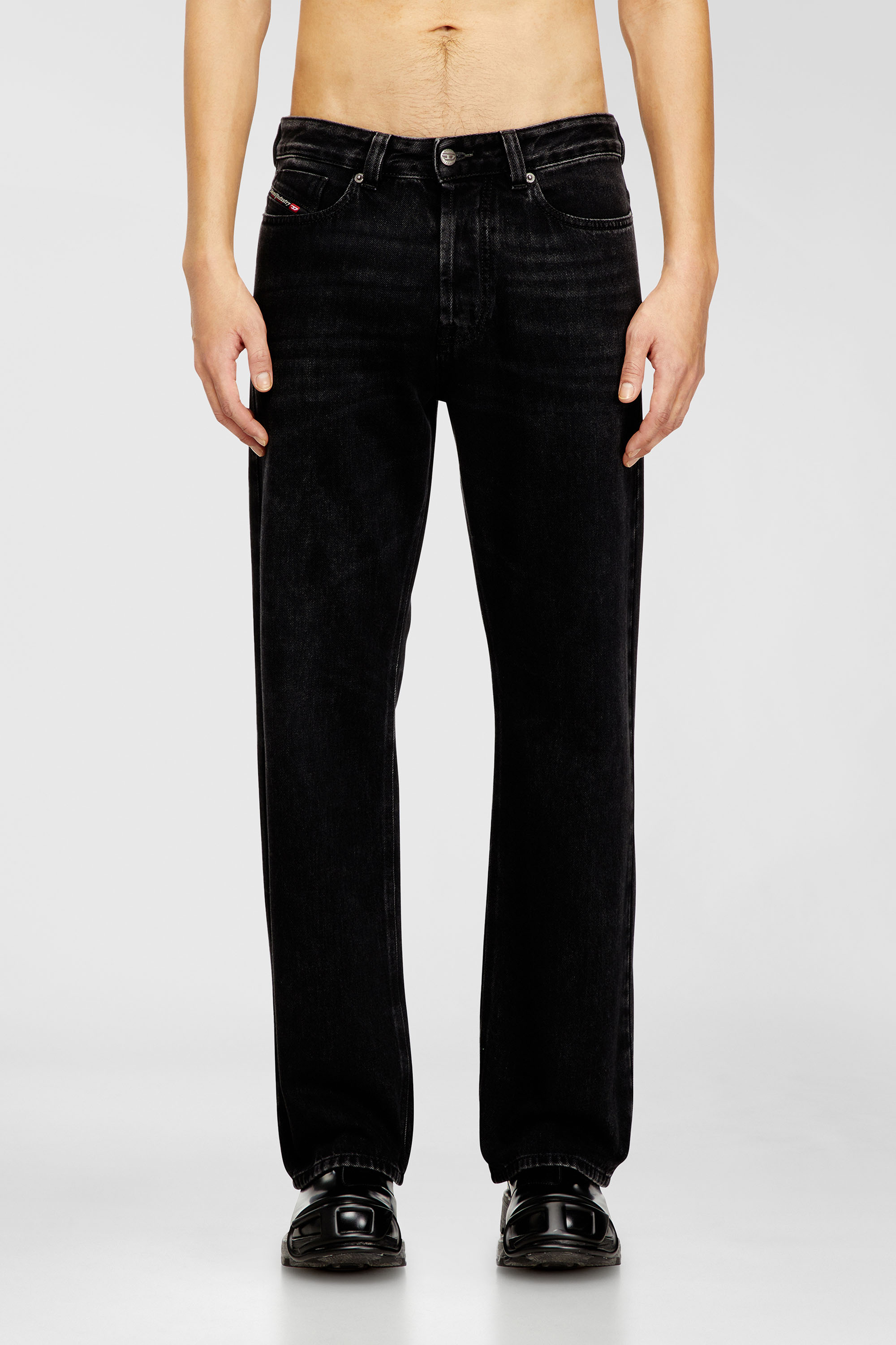 Diesel - Relaxed Jeans 1980 D-Eeper 09P09 Uomo, Nero/Grigio scuro - Image 1