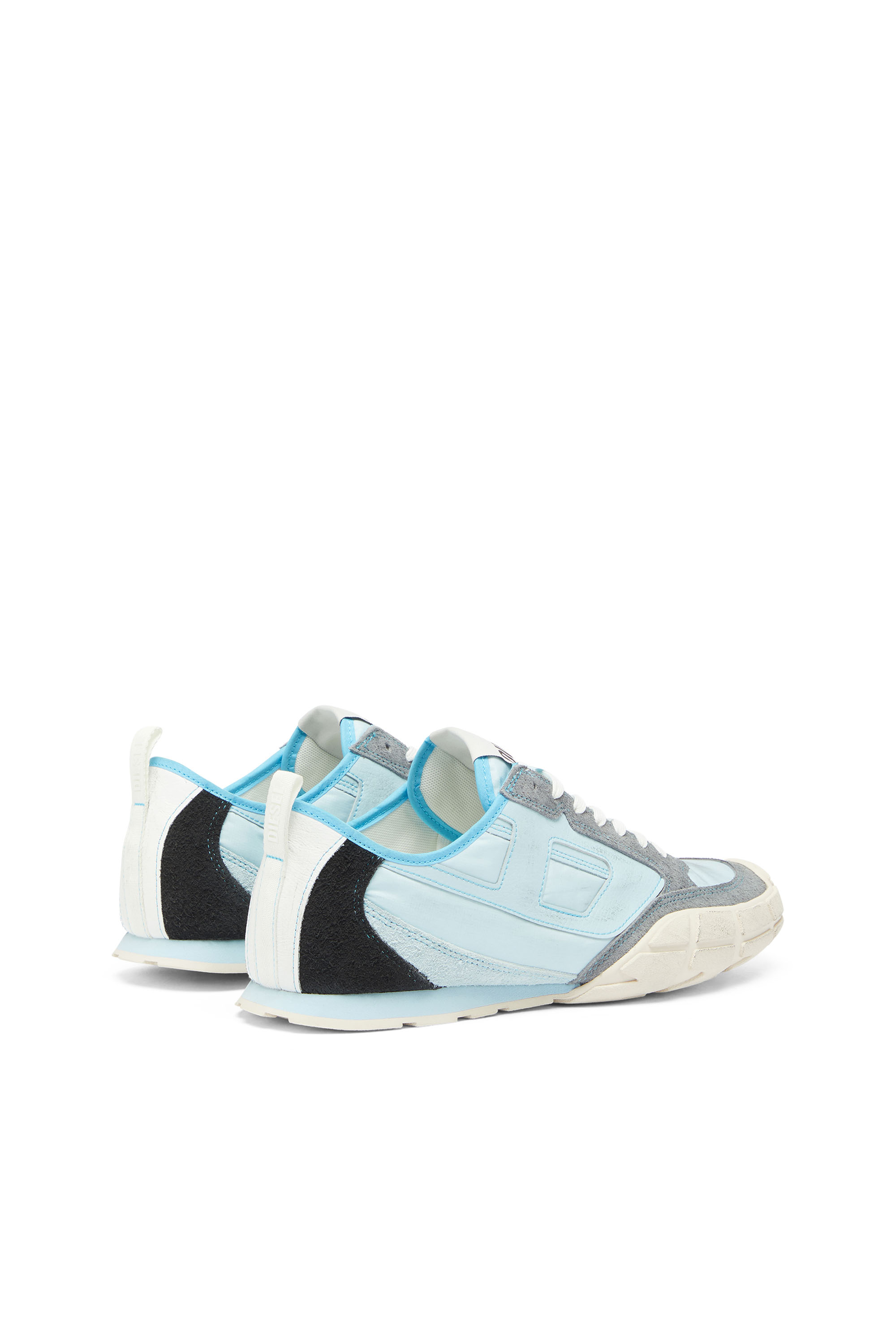Diesel - S-PAGODHA LOW, S-Pagodha - Sneakers in pelle e nylon Uomo in Blu - 3