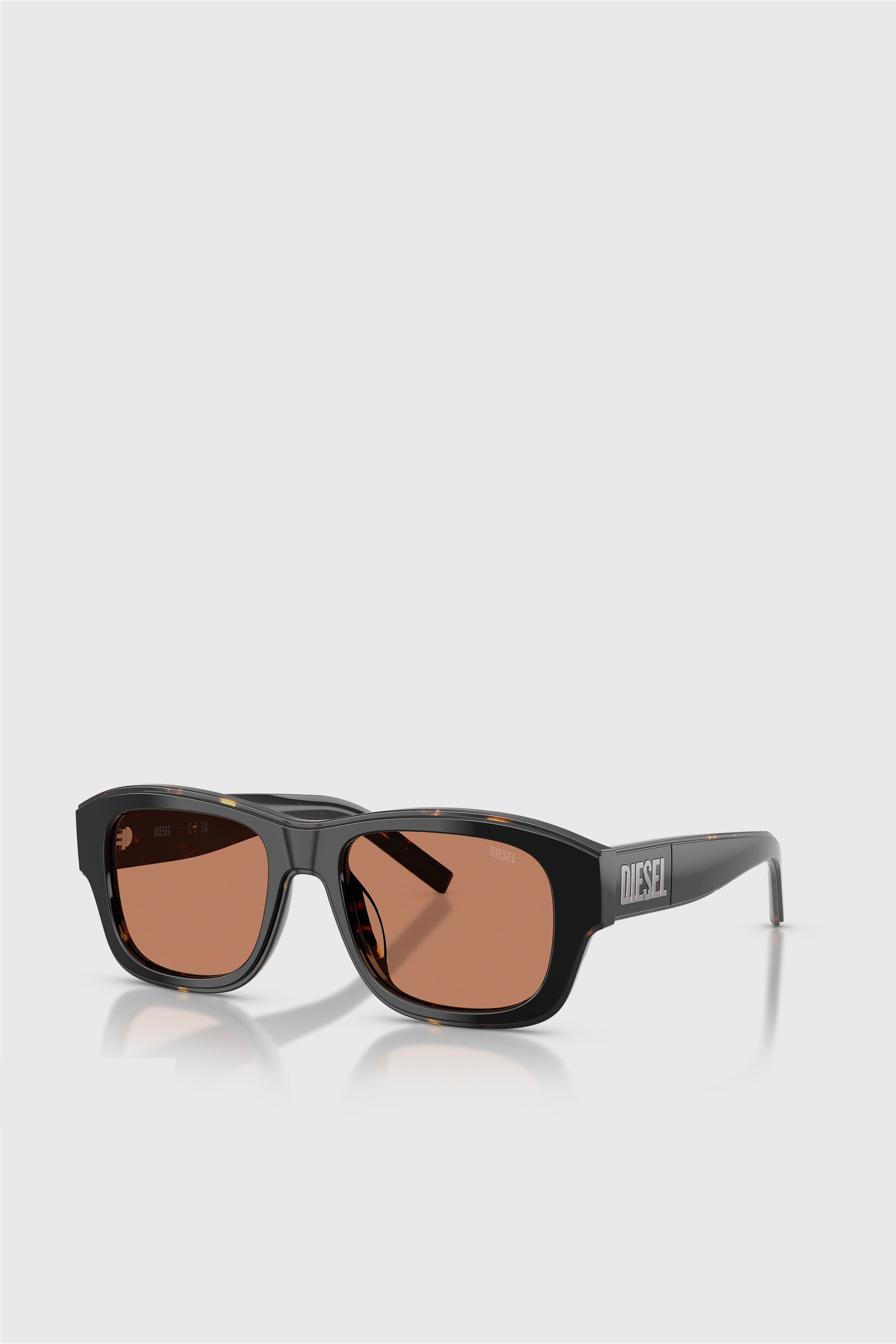 Diesel - 0DL2020U, Occhiali da sole rettangolari Unisex in Multicolor - 2
