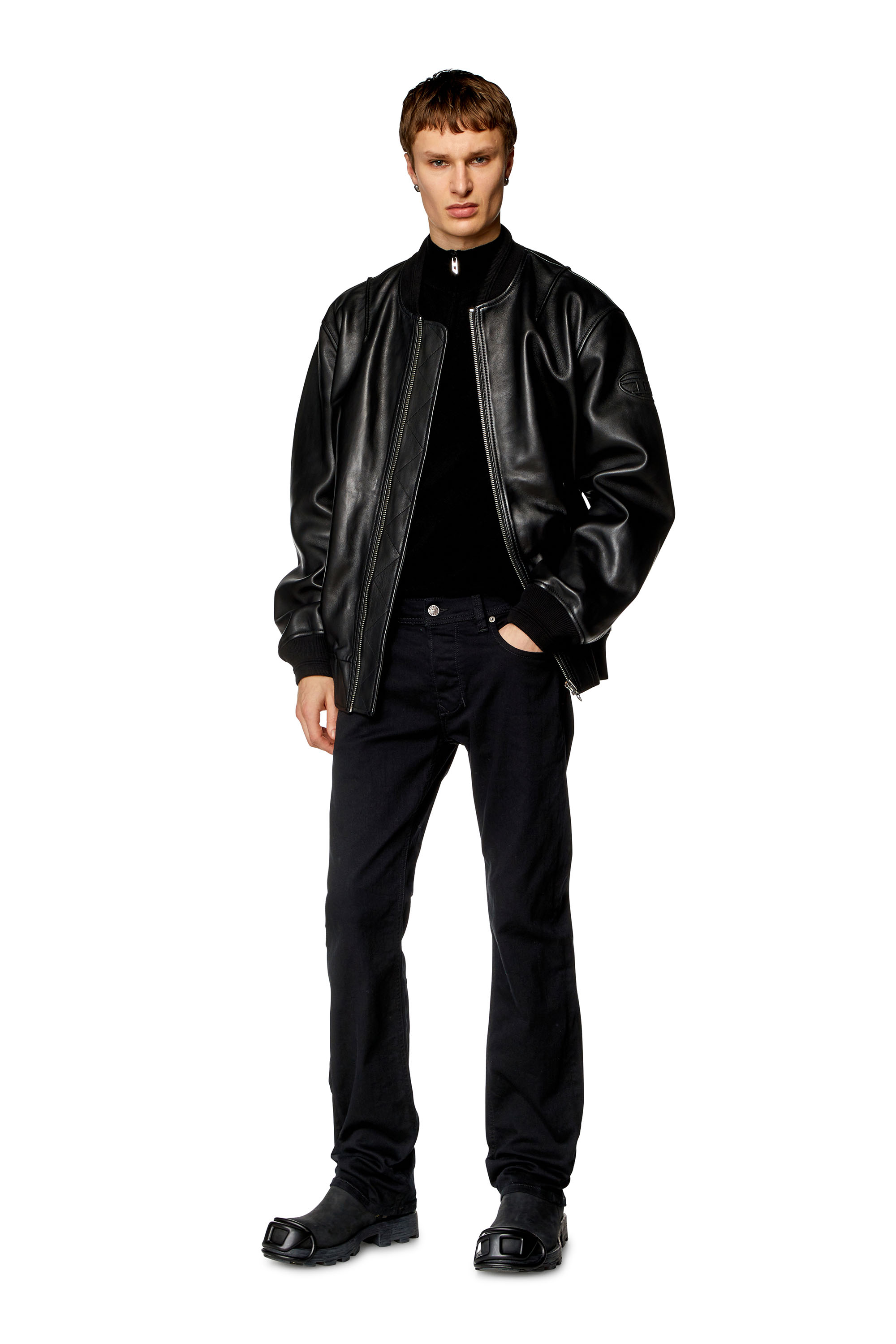 Diesel - Straight Jeans 1985 Larkee 0688H, Nero/Grigio scuro - Image 6