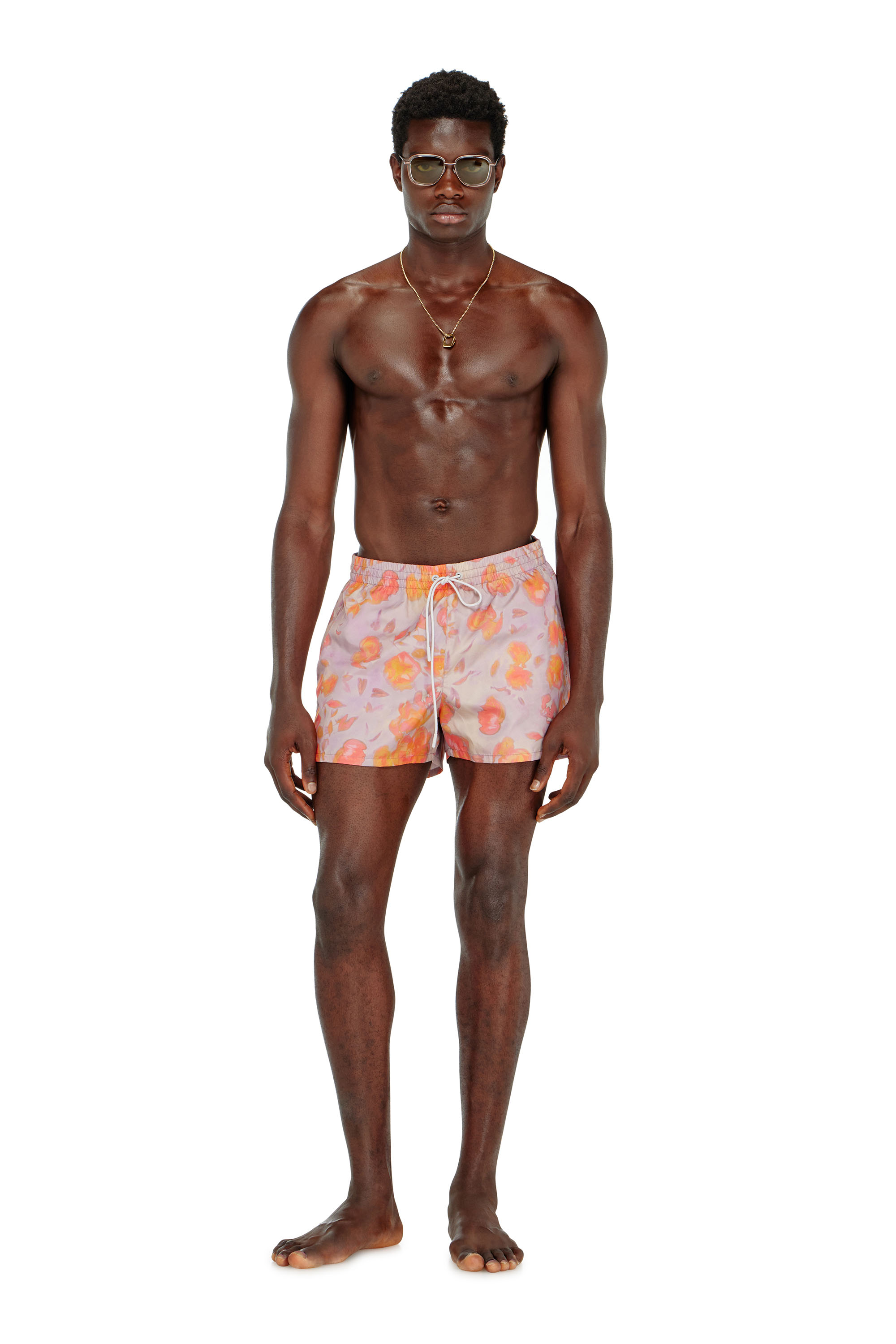 Diesel - OLLY-34-D-CORE, Costume da bagno metallizzati con stampa floreale Uomo in ToBeDefined - 1