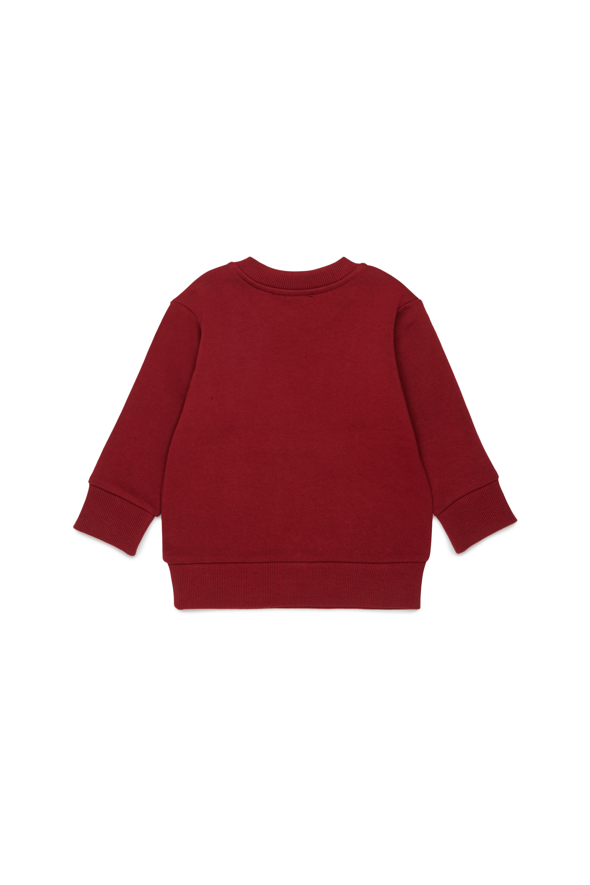 Diesel - SLODIMB, Felpa in cotone con stampa Diesel Industry Uomo in Rosso - 2