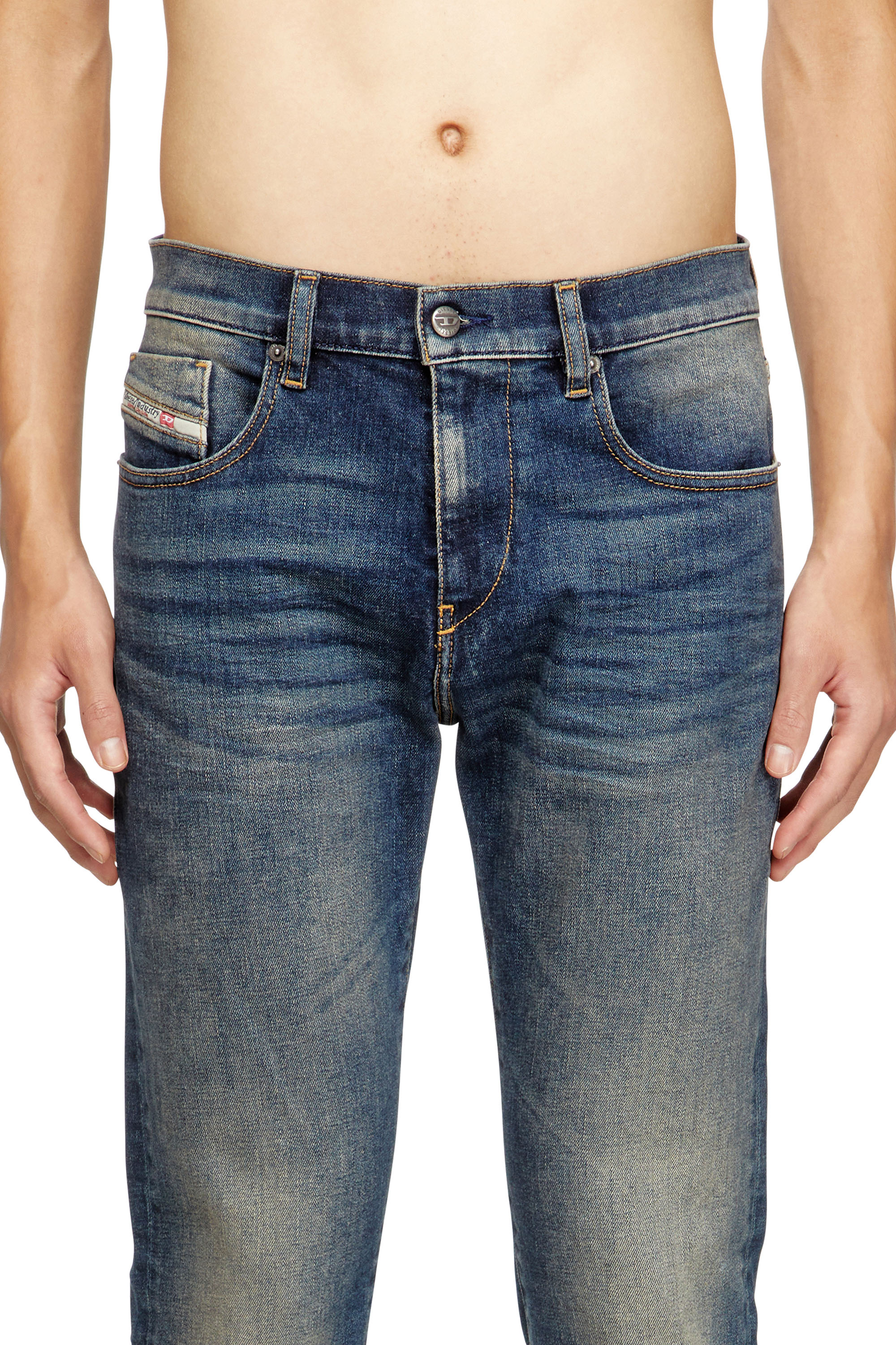 Diesel - Slim Jeans 2019 D-Strukt 09M16 Uomo, Blu Scuro - Image 4