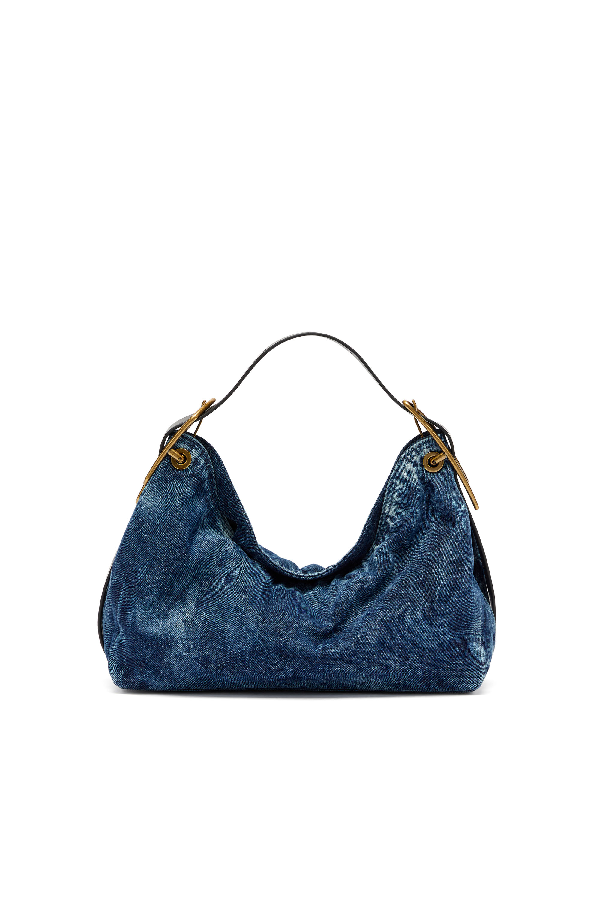 Diesel - D-LINE SHOULDER, D-Line-Borsa a spalla in denim Donna in Blu - 3