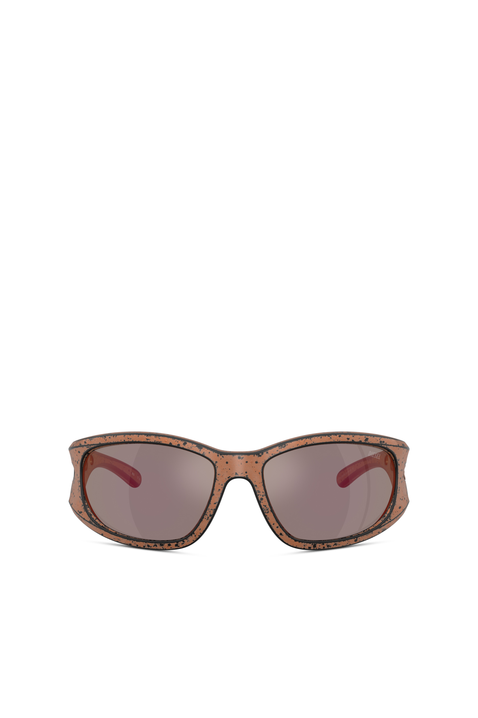 Diesel - 0DL3012U, Occhiali da sole rettangolari Unisex in Marrone - 2