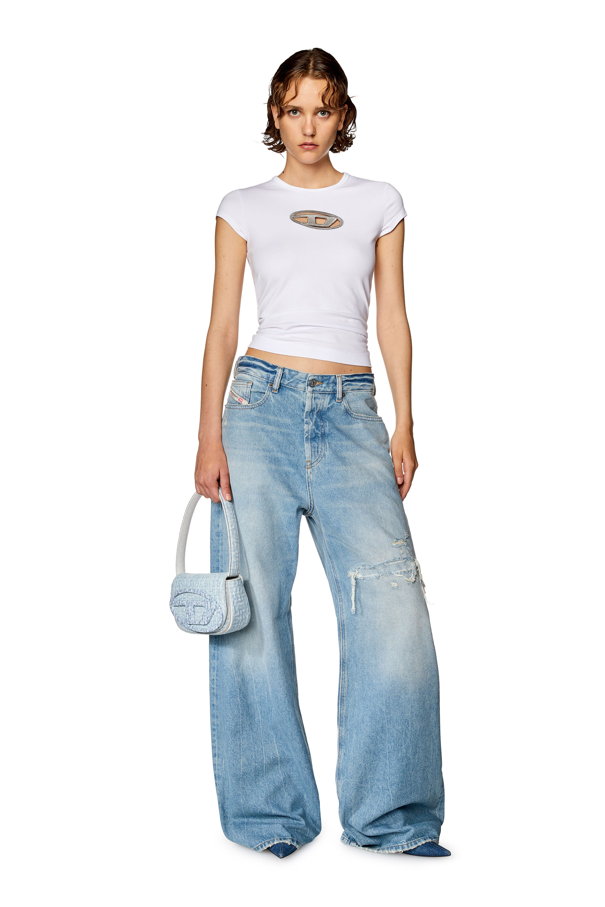 Diesel - 1996 D-Sire 09E25 Straight Jeans, Blu Chiaro - Image 4