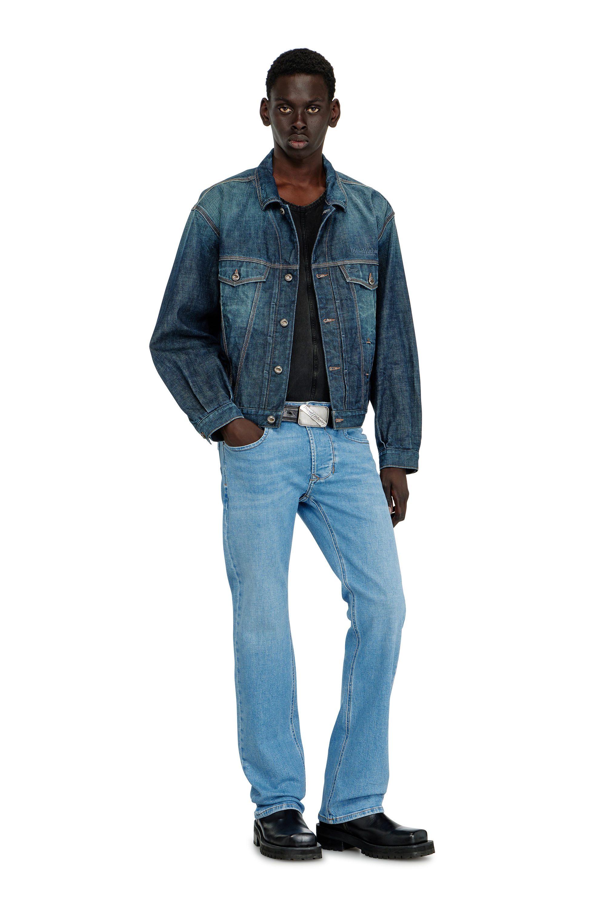 Diesel - Regular Jeans 1985 Larkee 0HDBJ Uomo, Blu Chiaro - Image 1