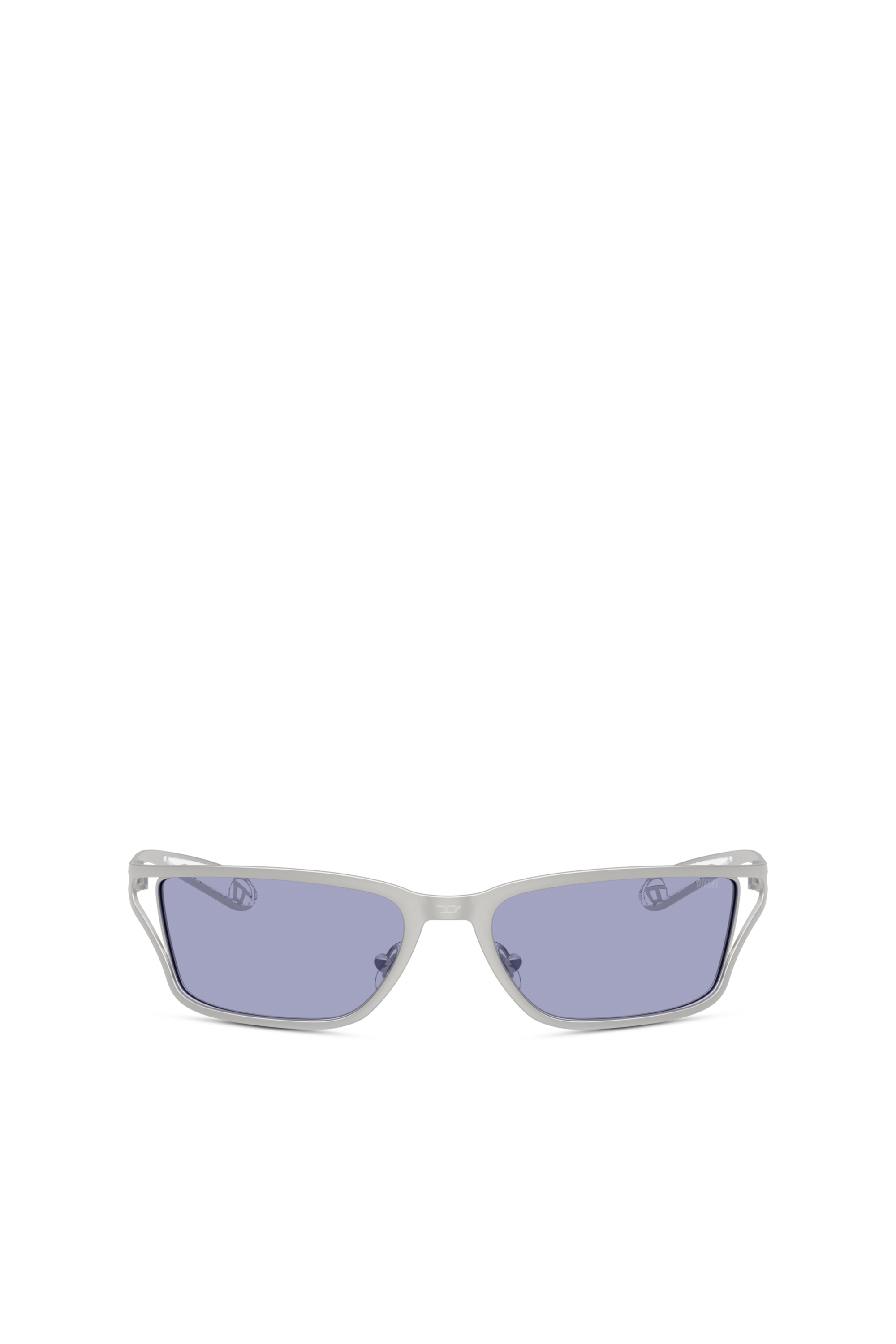 Diesel - 0DL1015, Occhiali da sole rettangolari Unisex in Grigio - 2