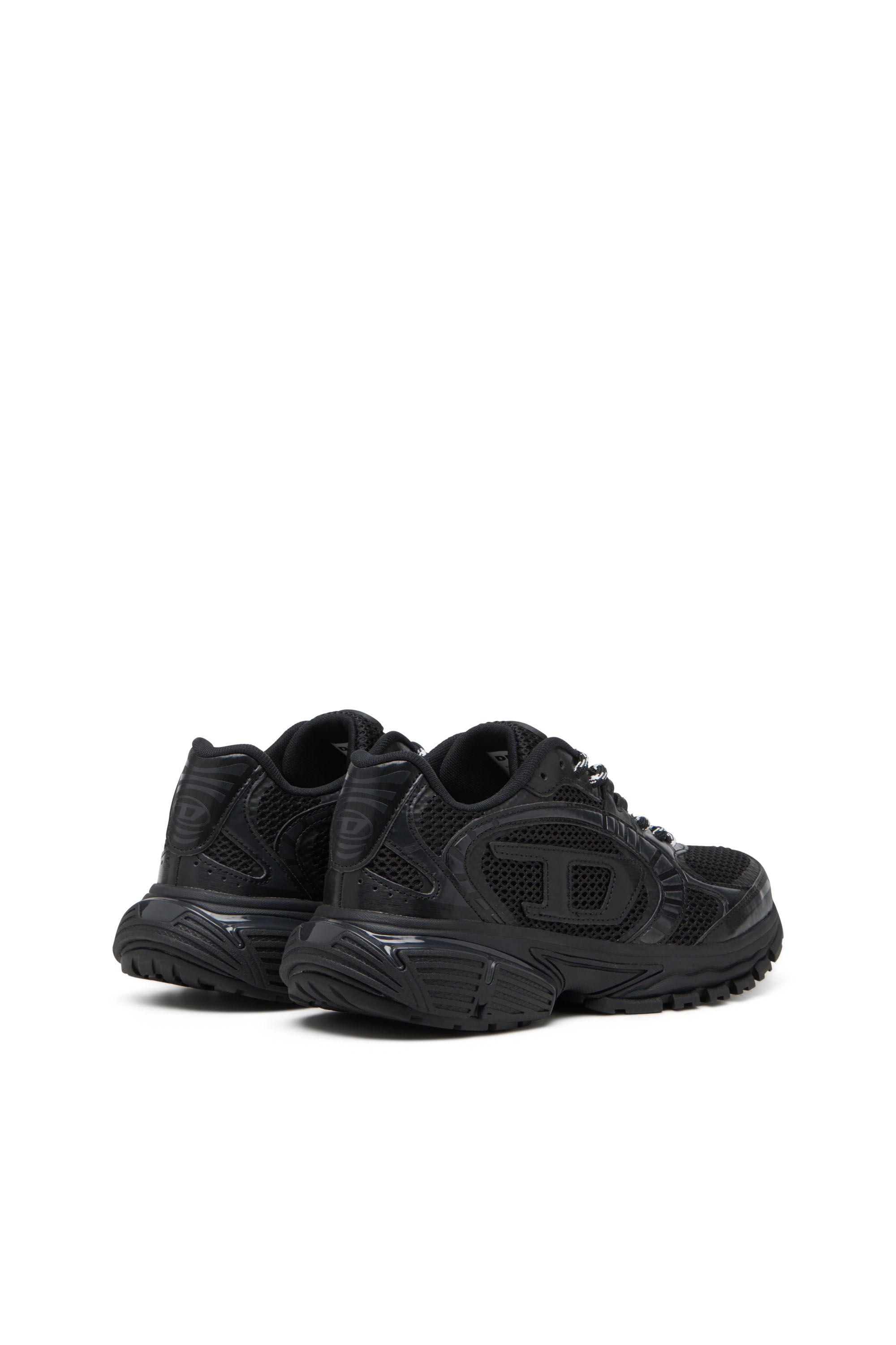 Diesel - S-PRO-V-DENSE LOW W, S-Pro-V-Dense-Sneaker monocromatiche in rete con logo Oval D Donna in Nero - 3