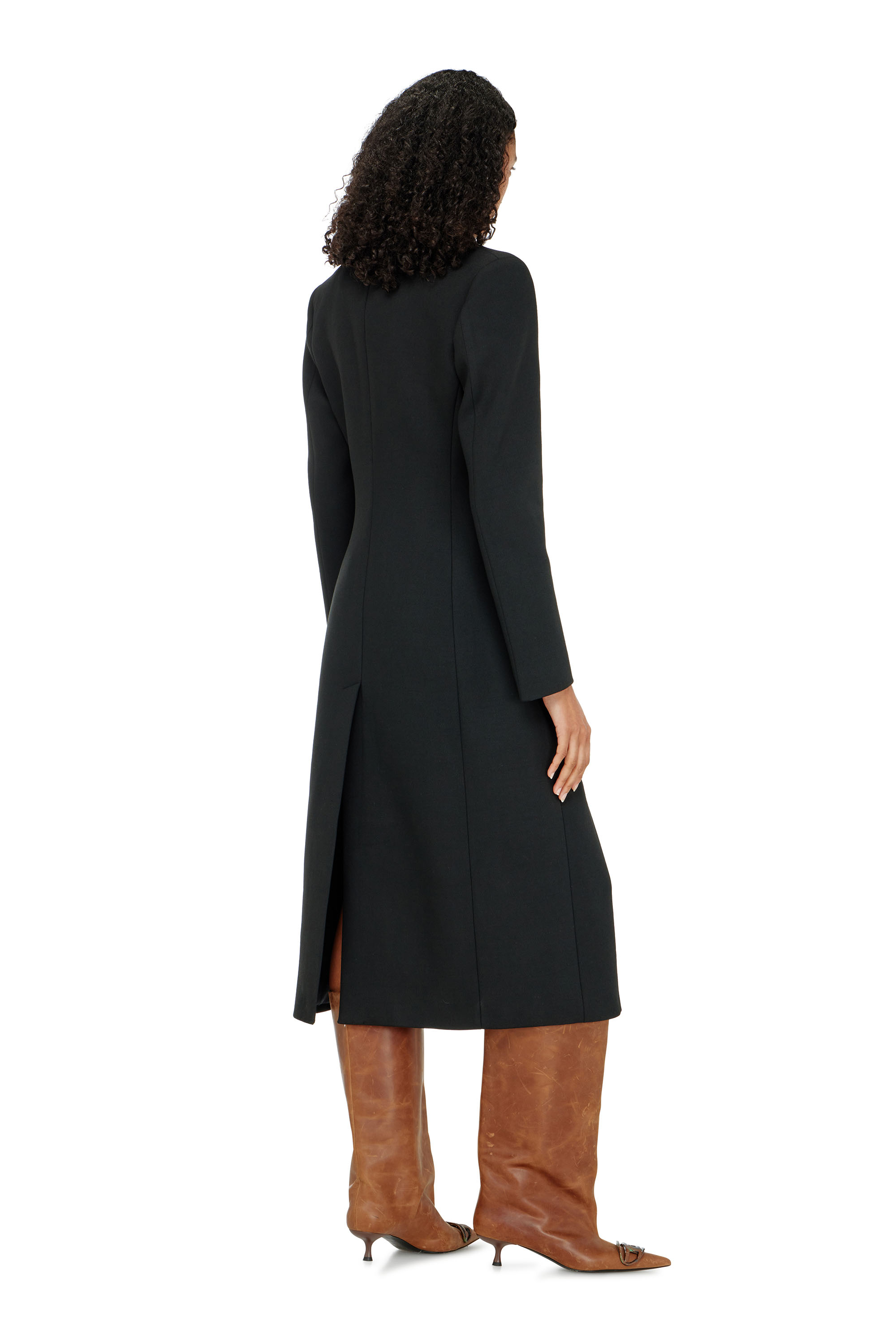 Diesel - G-ALLAN, Cappotto lungo a clessidra Donna in Nero - 4