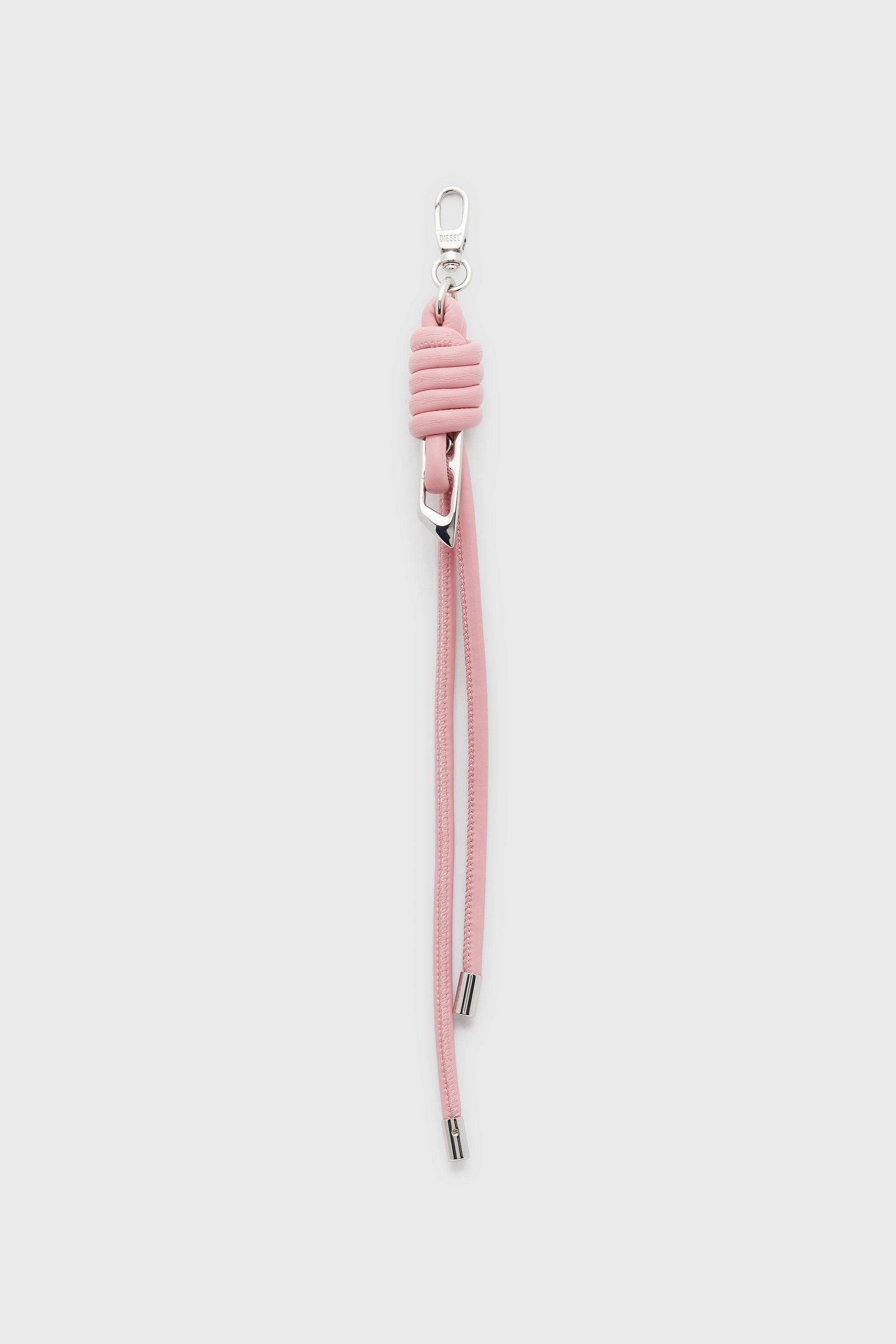 Diesel - ROPE I, Unisex's Knotted-straps charm in metal and PU in Pink - 1