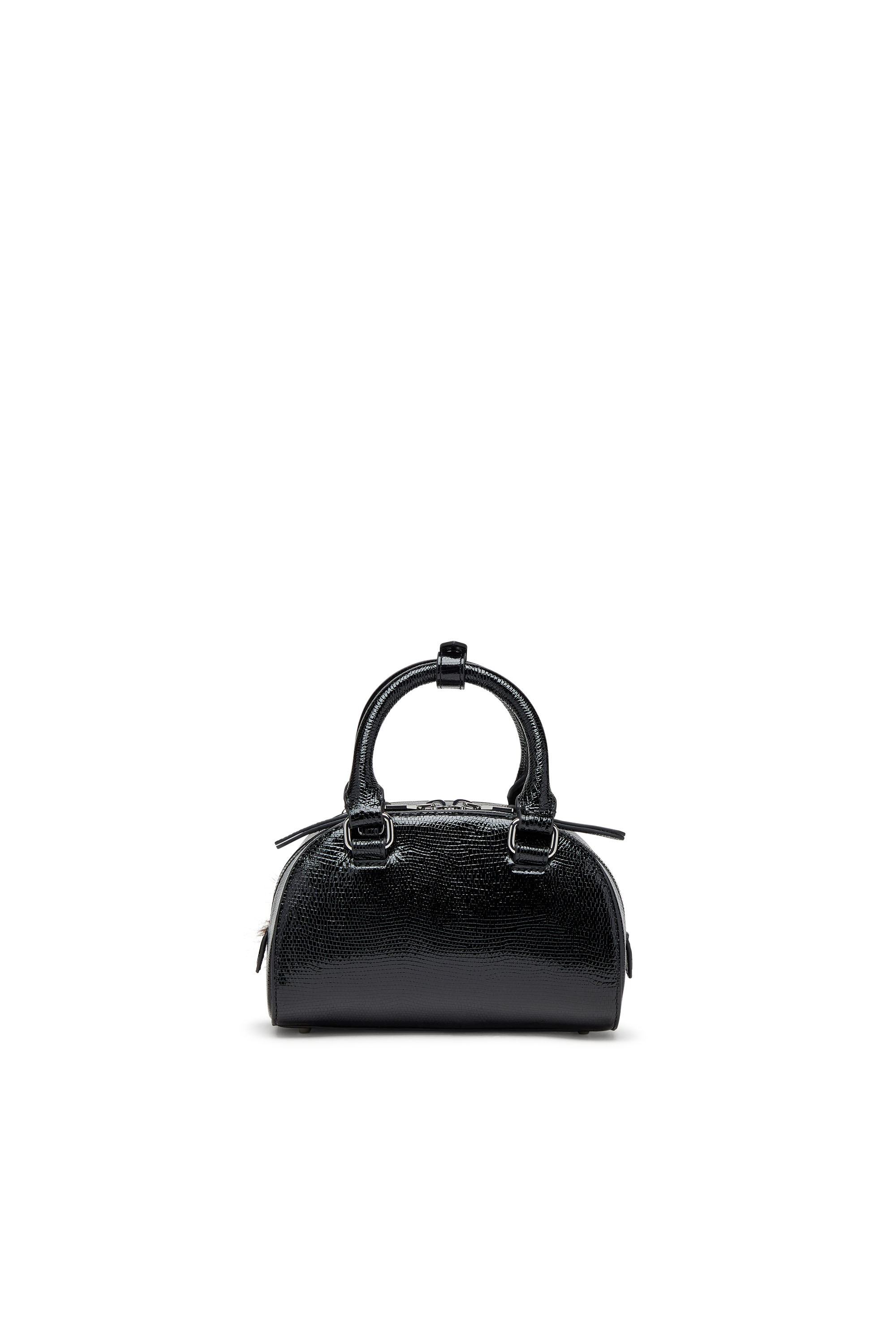 Diesel - 1DR DOME CROSSBODY, 1DR Dome-Borsa bowling mini in pelle embossed Donna in Nero - 2