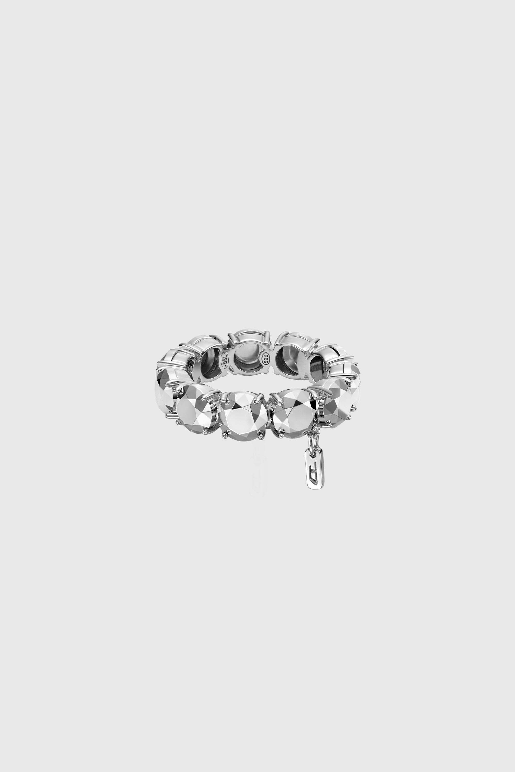 Diesel - DL1359040 STERLING SILVER JEWEL, Anello a fascia in argento sterling Unisex in Argento - 2