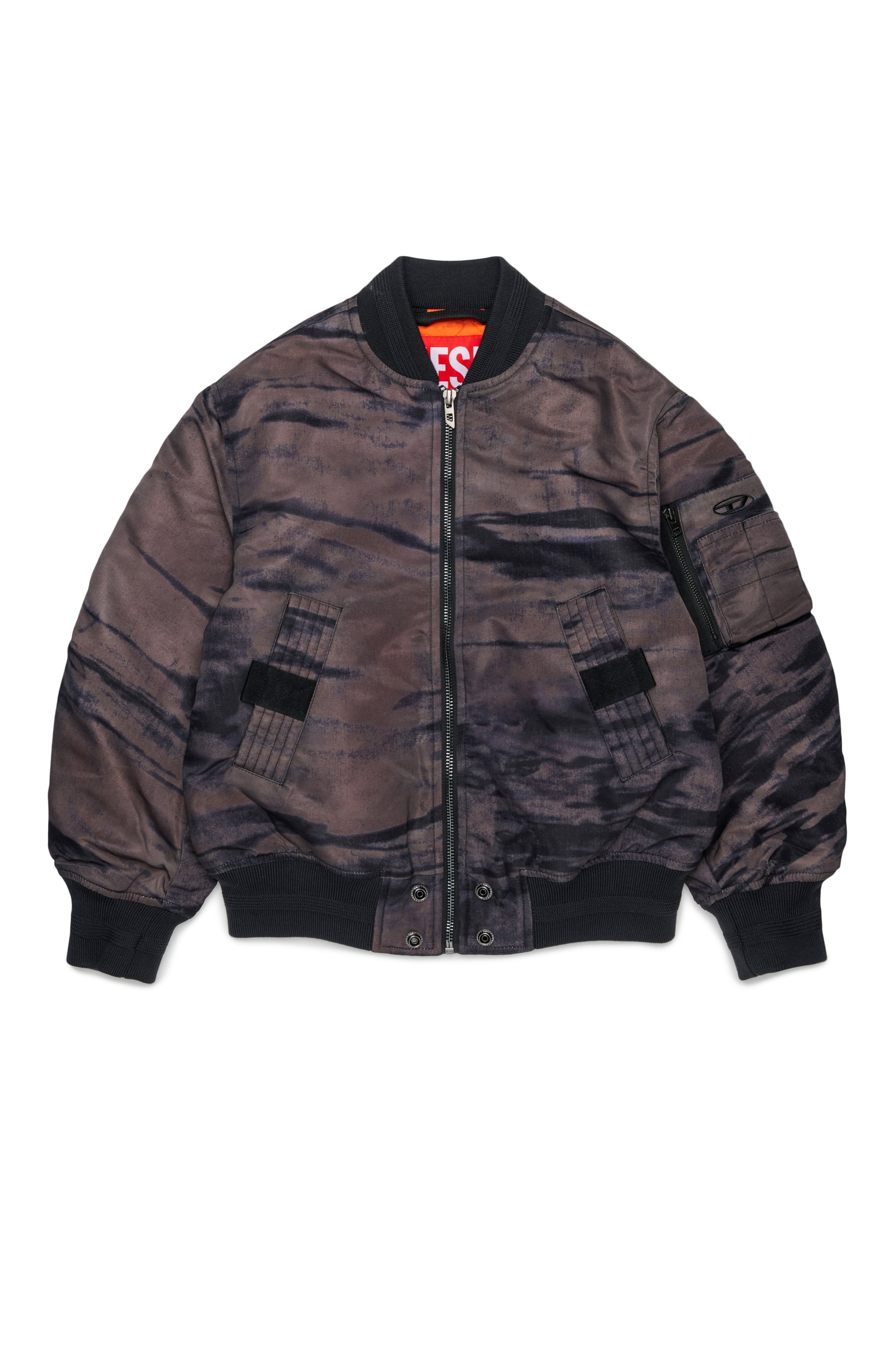 Diesel - JAKEPSDLBZ, Bomber in nylon con fodera trapuntata Uomo in Verde - 1