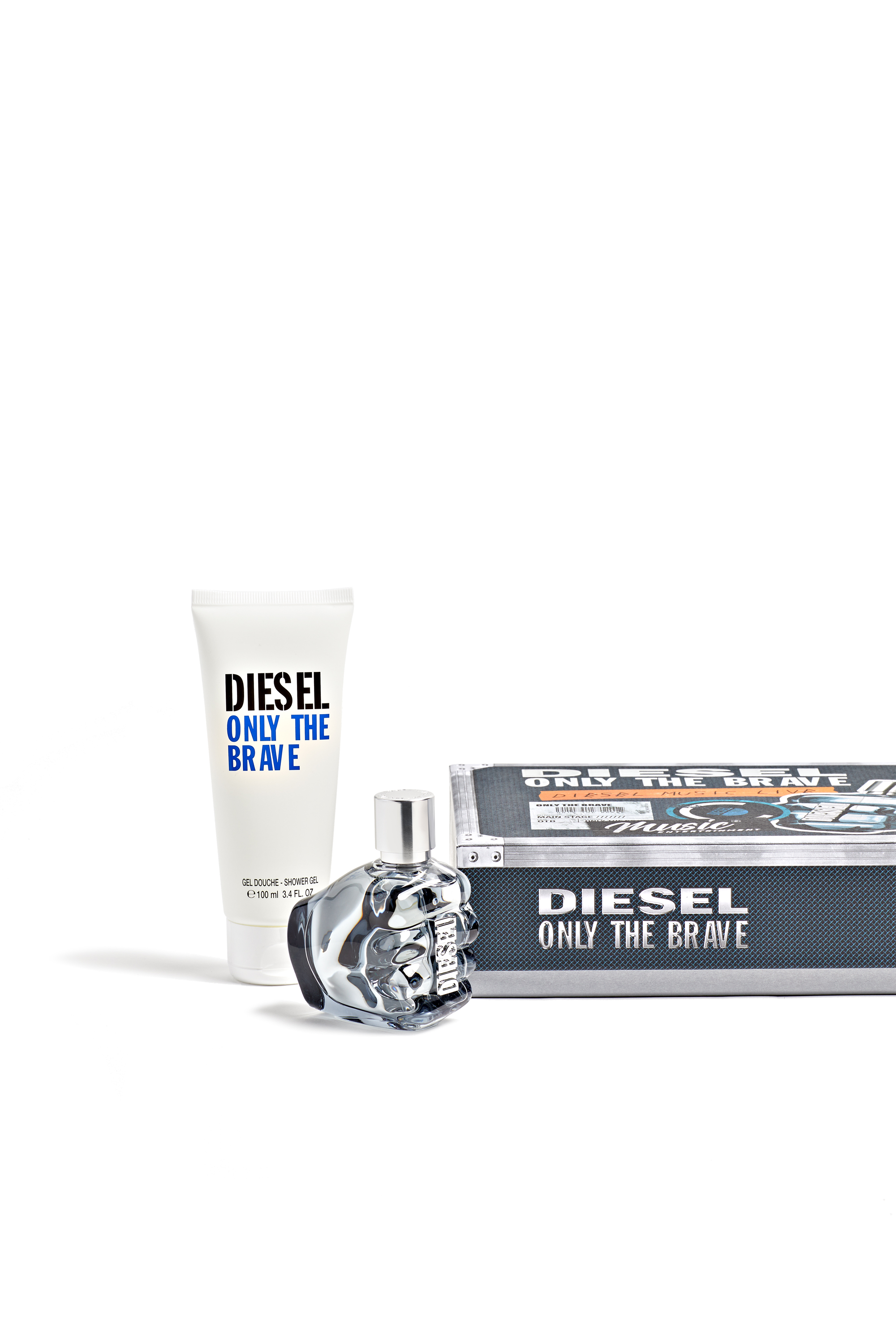 Diesel - ONLY THE BRAVE 50 ML GIFT SET, Cofanetto Only The Brave Uomo in Grigio - 1