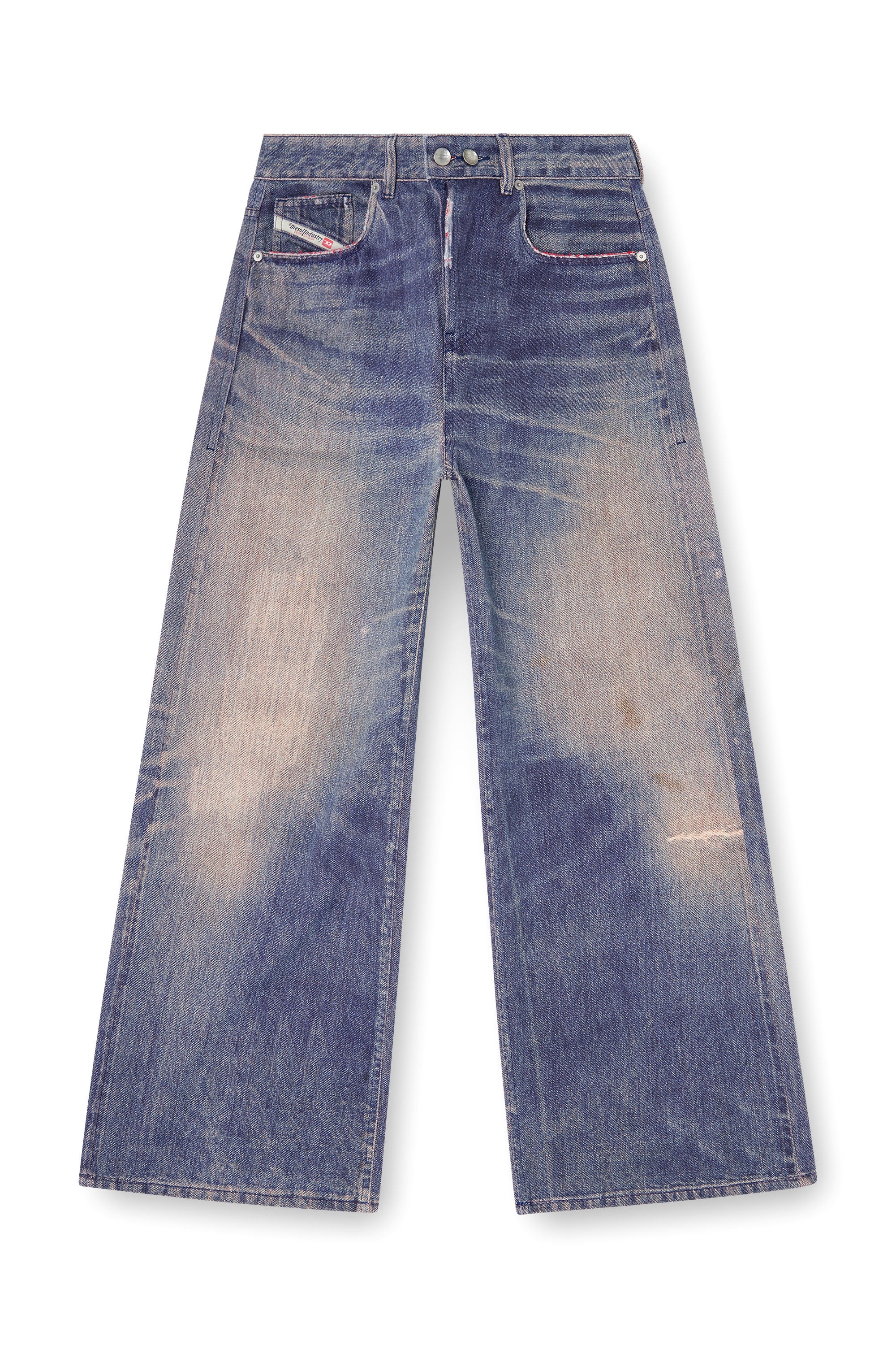Diesel - Woman's Relaxed Jeans 1996 D-Sire 09P95, Dark Blue - 3