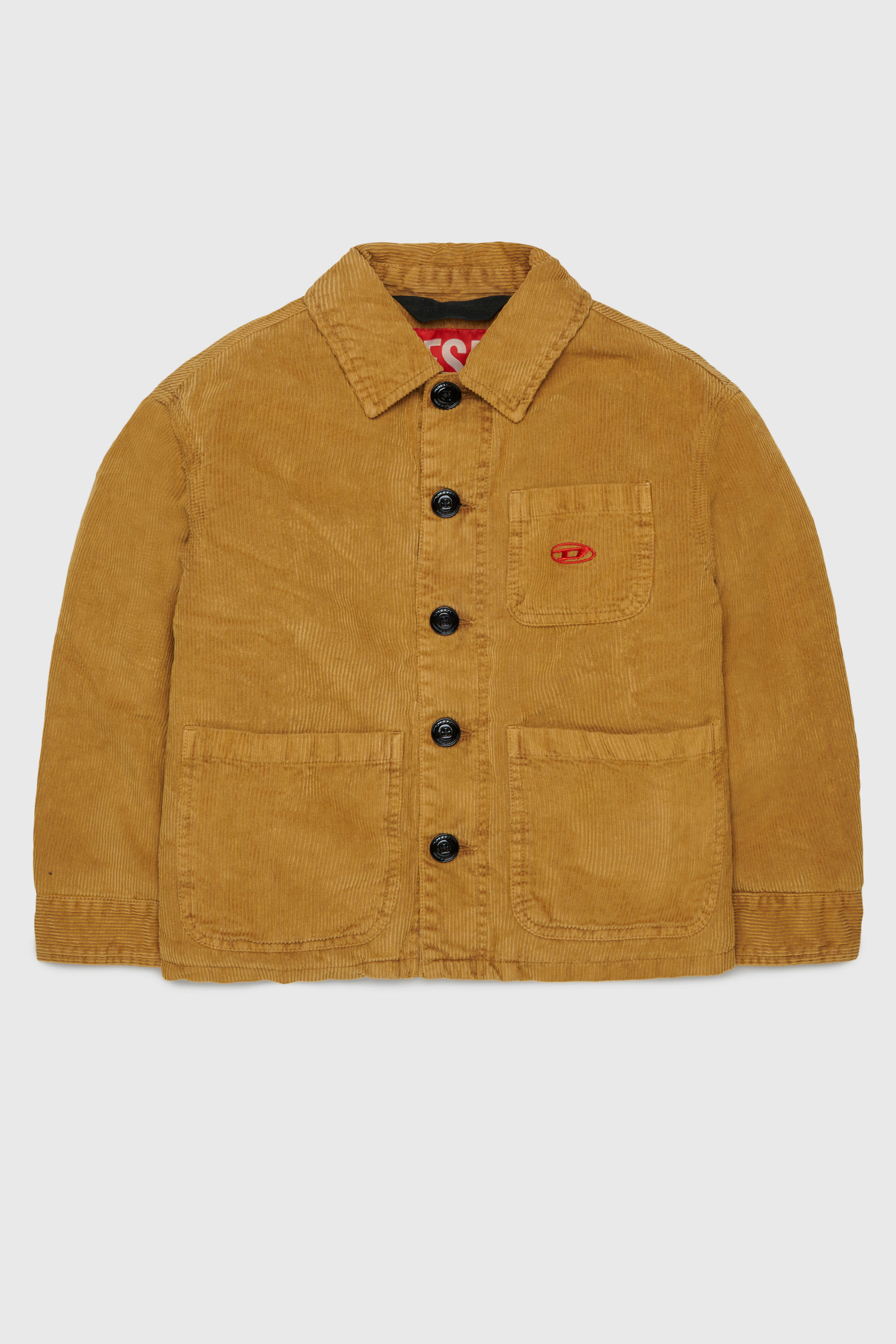Diesel - JMILL, Giacca camicia in velluto a coste Uomo in Marrone - 1