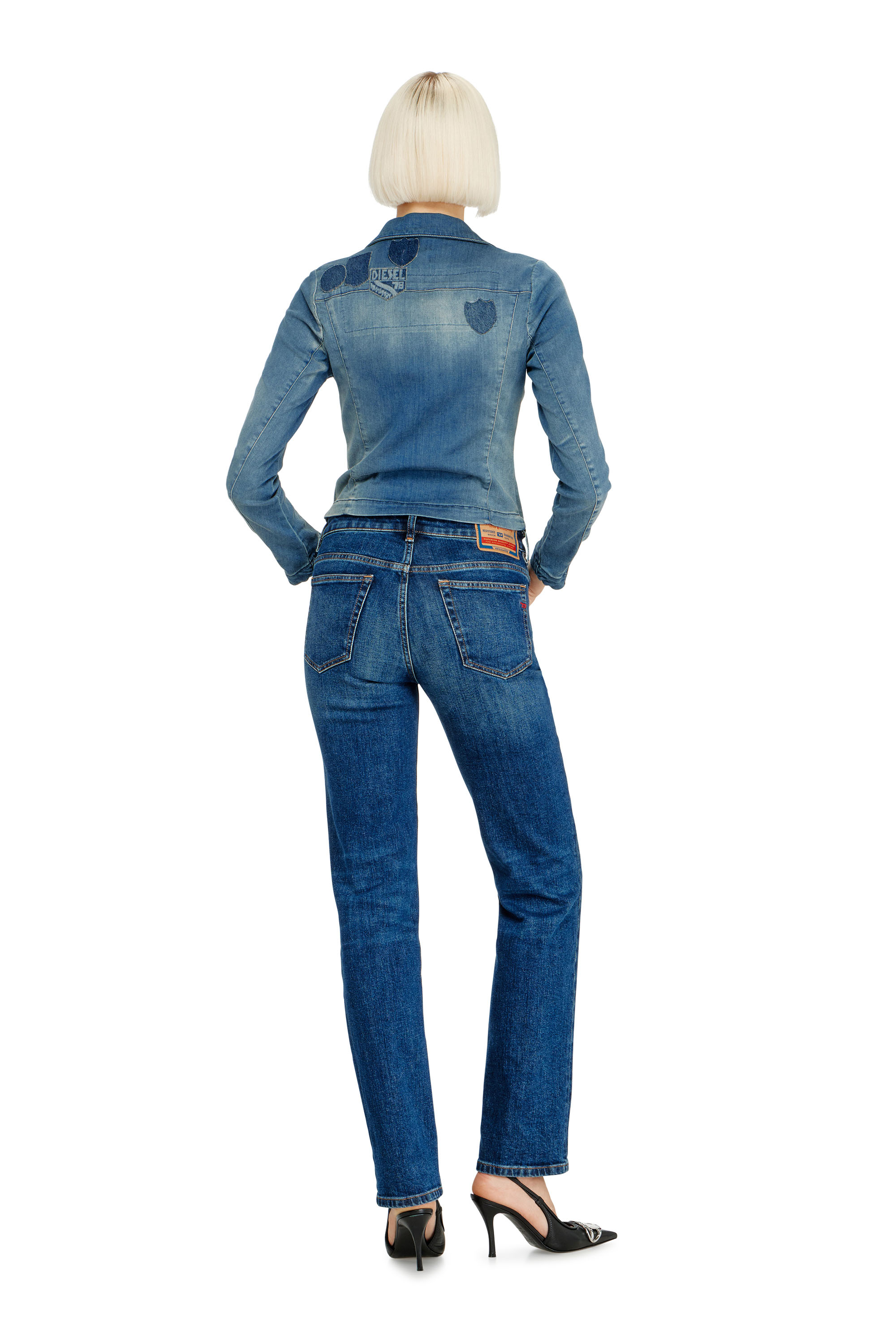 Diesel - Regular Jeans 1989 D-Mine 09I28 Donna, Blu Scuro - Image 3