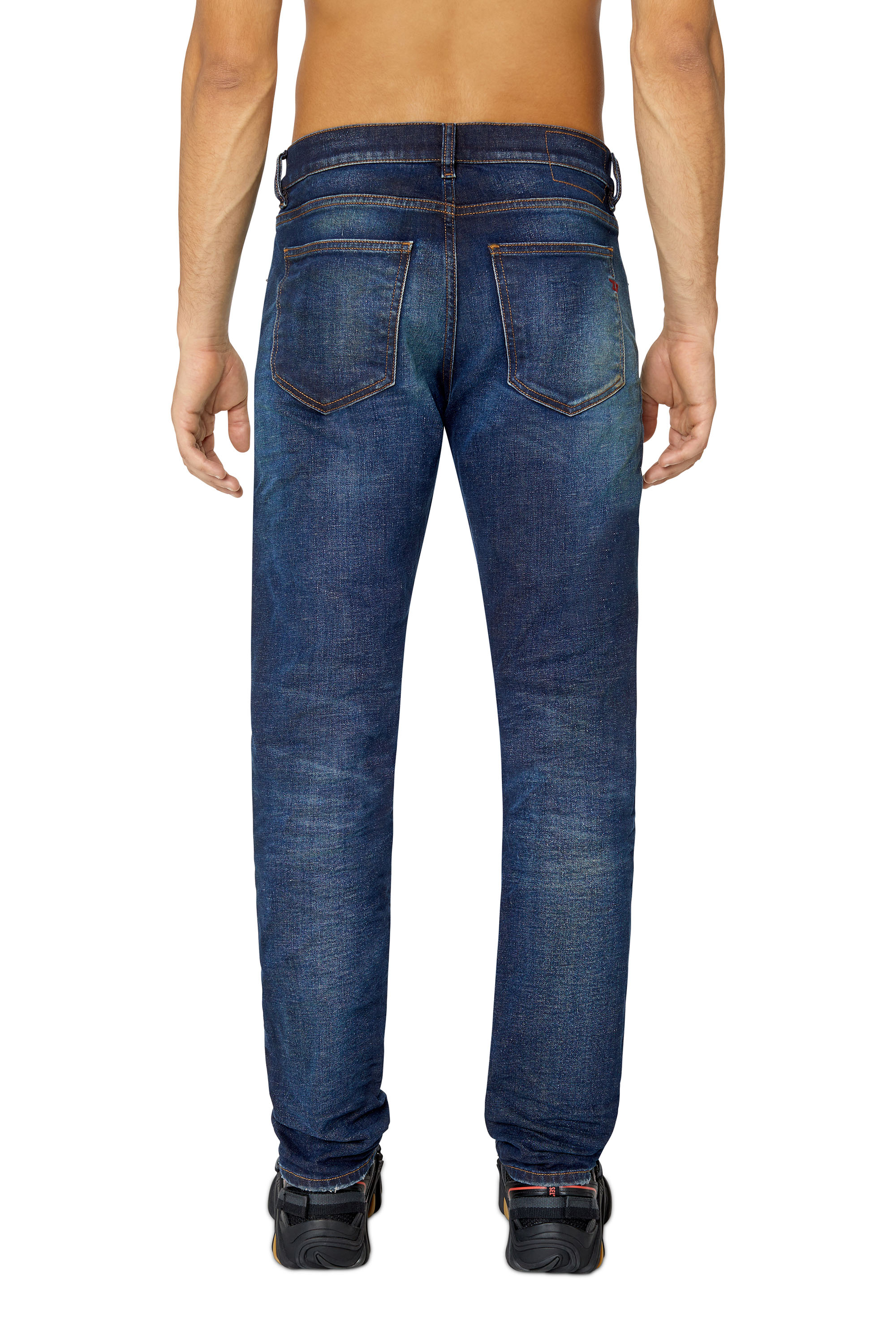 Diesel - 2019 D-Strukt 09E64 Slim Jeans, Blu Scuro - Image 2