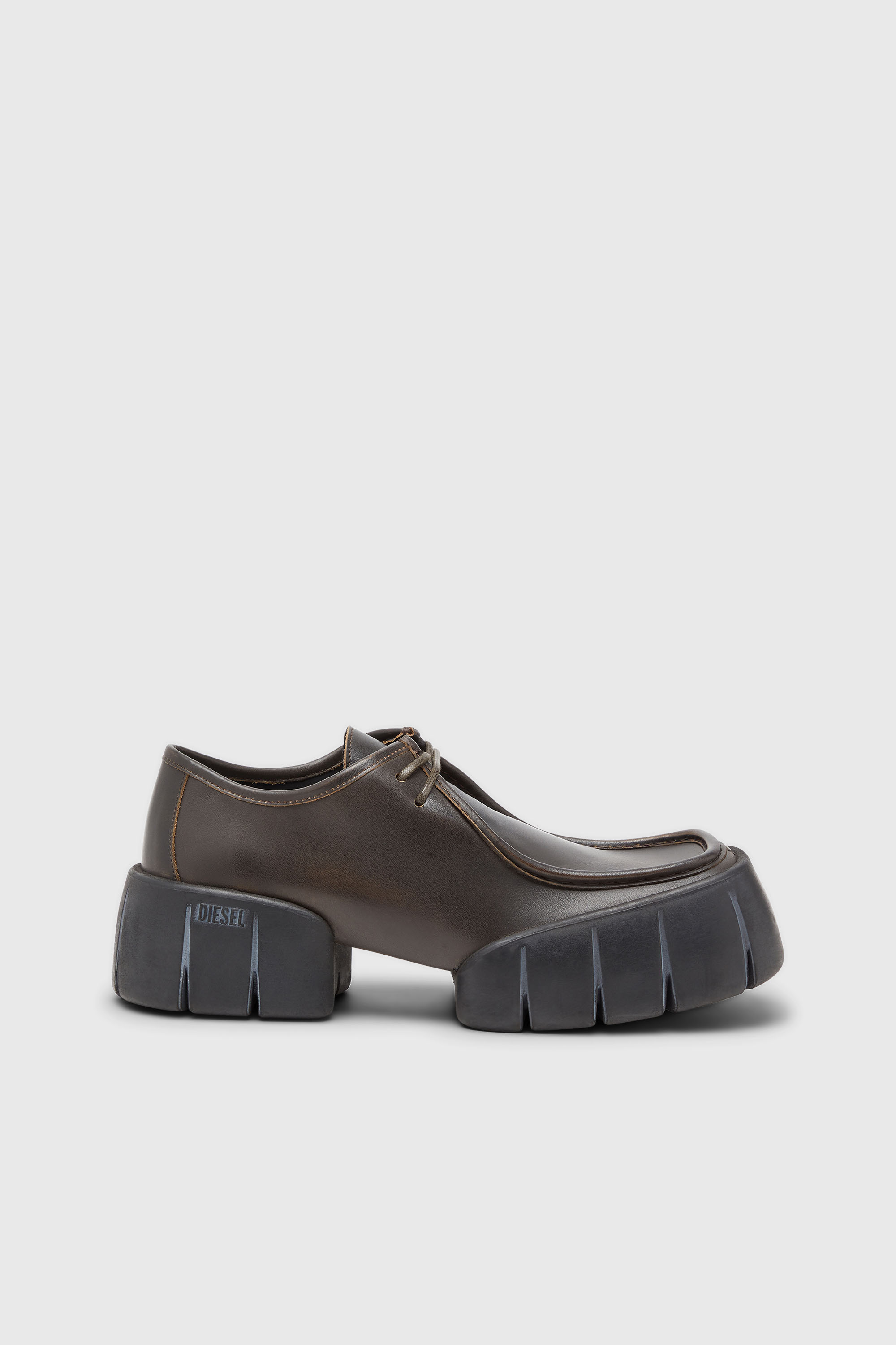Diesel - D-TEX WB, D-Tex-Scarpa mocassino in pelle spazzolata Uomo in Marrone - 1