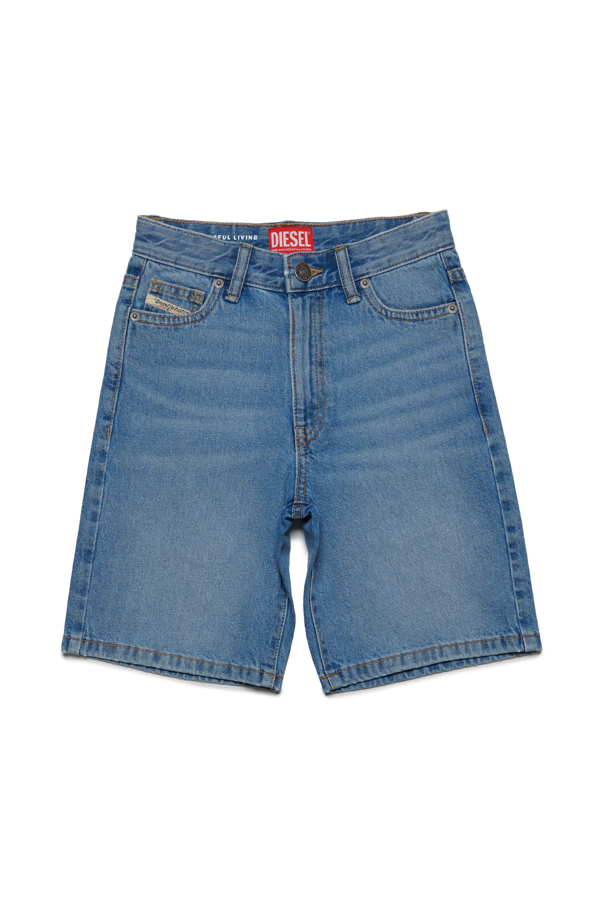 Diesel - D-MACS-SH-J, Man Bermuda shorts in denim in Blue - Image 1