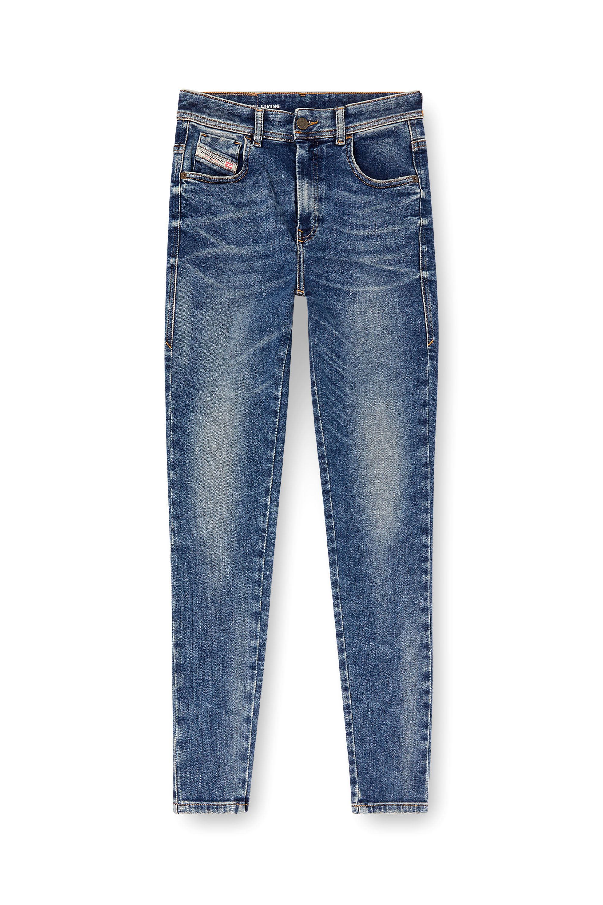 Diesel - Skinny Jeans 1984 Slandy-High 007Y9 Donna, Blu medio - Image 2