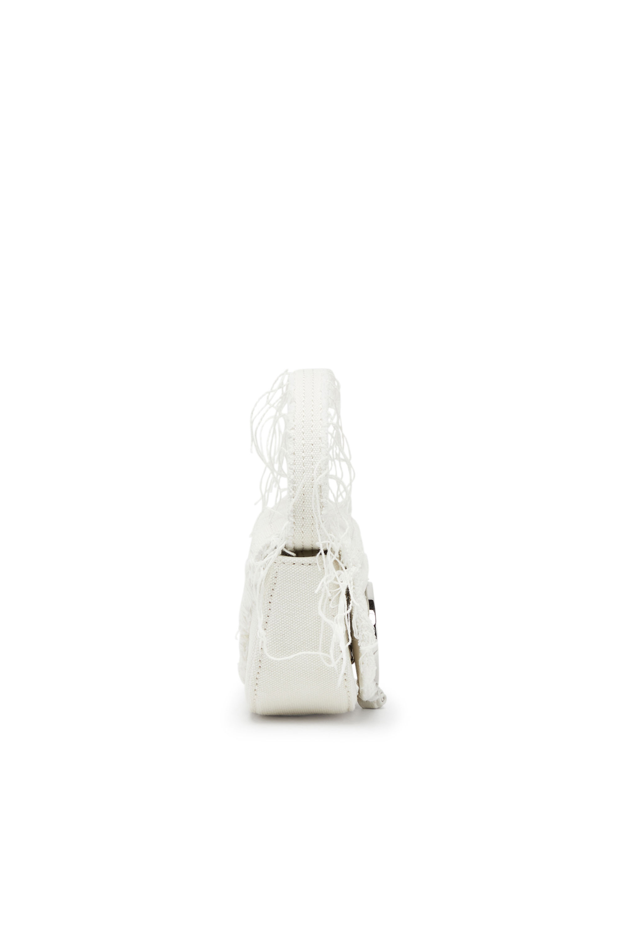 Diesel - 1DR XS, Donna 1DR XS-Iconica mini bag in tela e pelle in Bianco - Image 3
