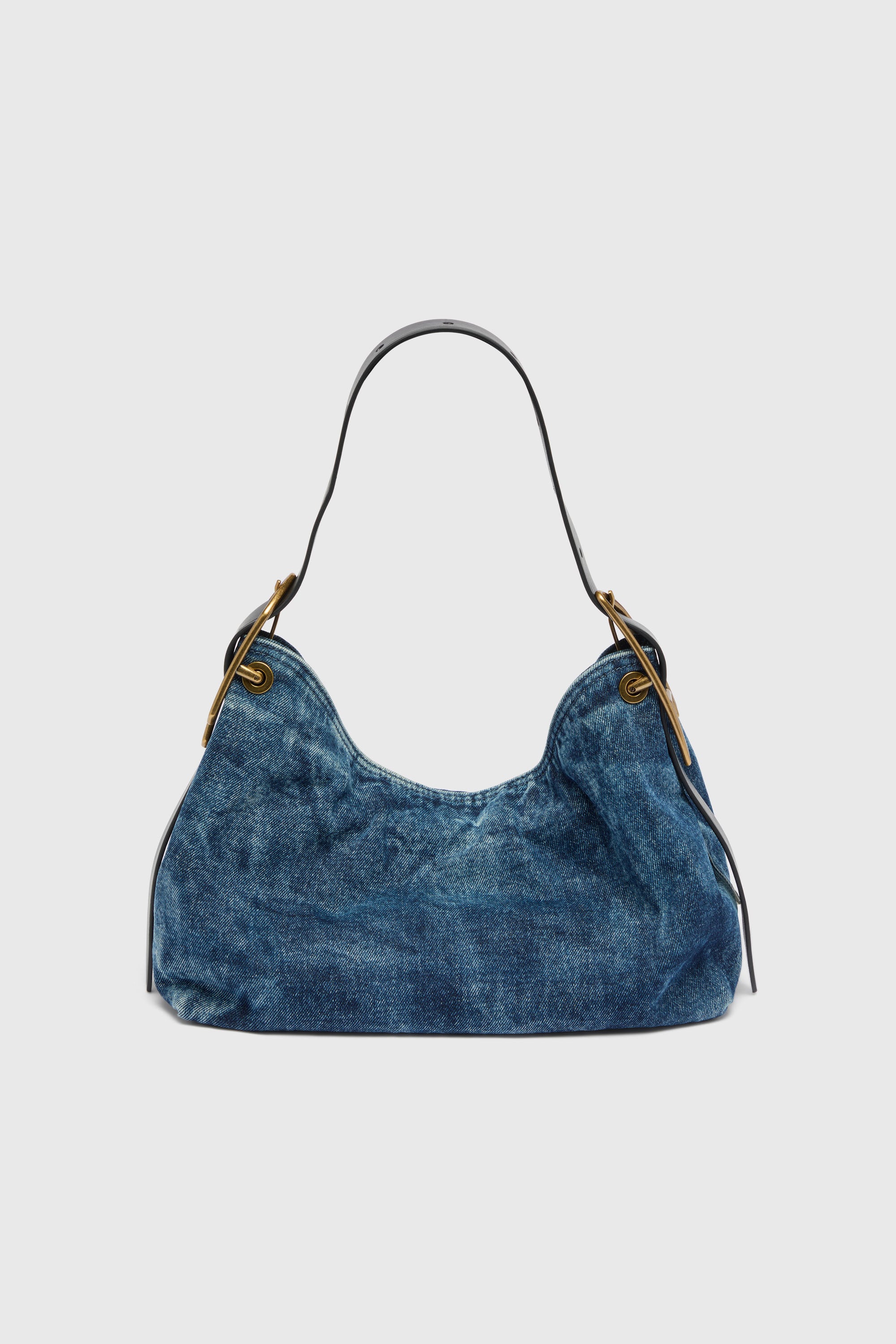 Diesel - D-LINE HOBO S, D-Line-Borsa a spalla in denim Donna in Blu - 3