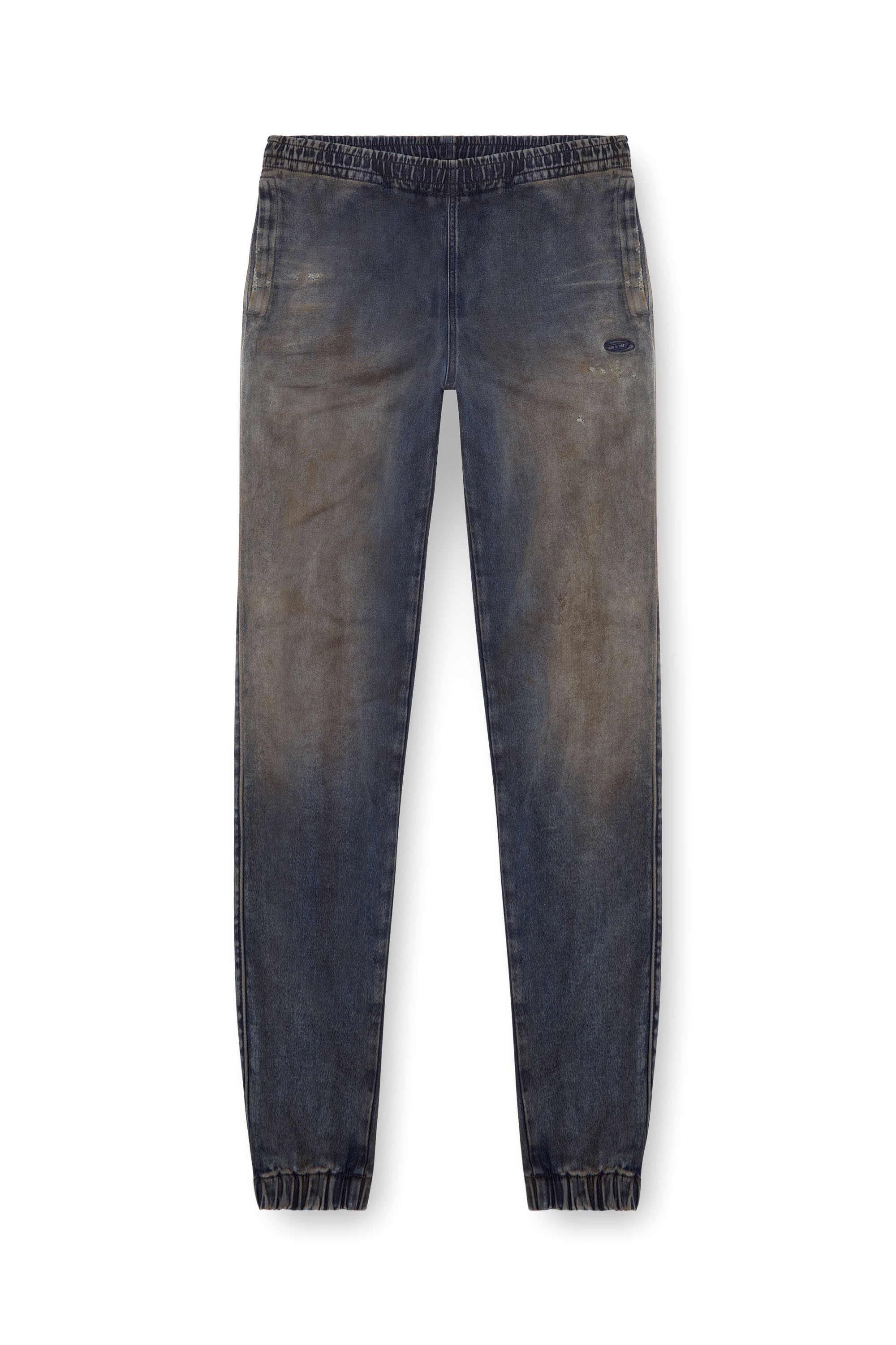 Diesel - Slim D-Labb Track denim 068LV Uomo, Blu Scuro - Image 3