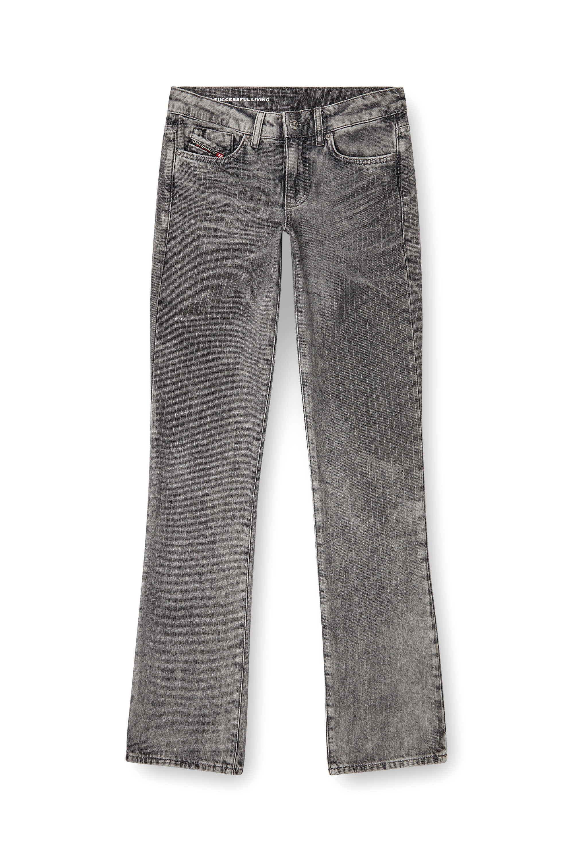 Diesel - Bootcut Jeans D-Gianna 0ABDI Donna, Grigio Chiaro - Image 3