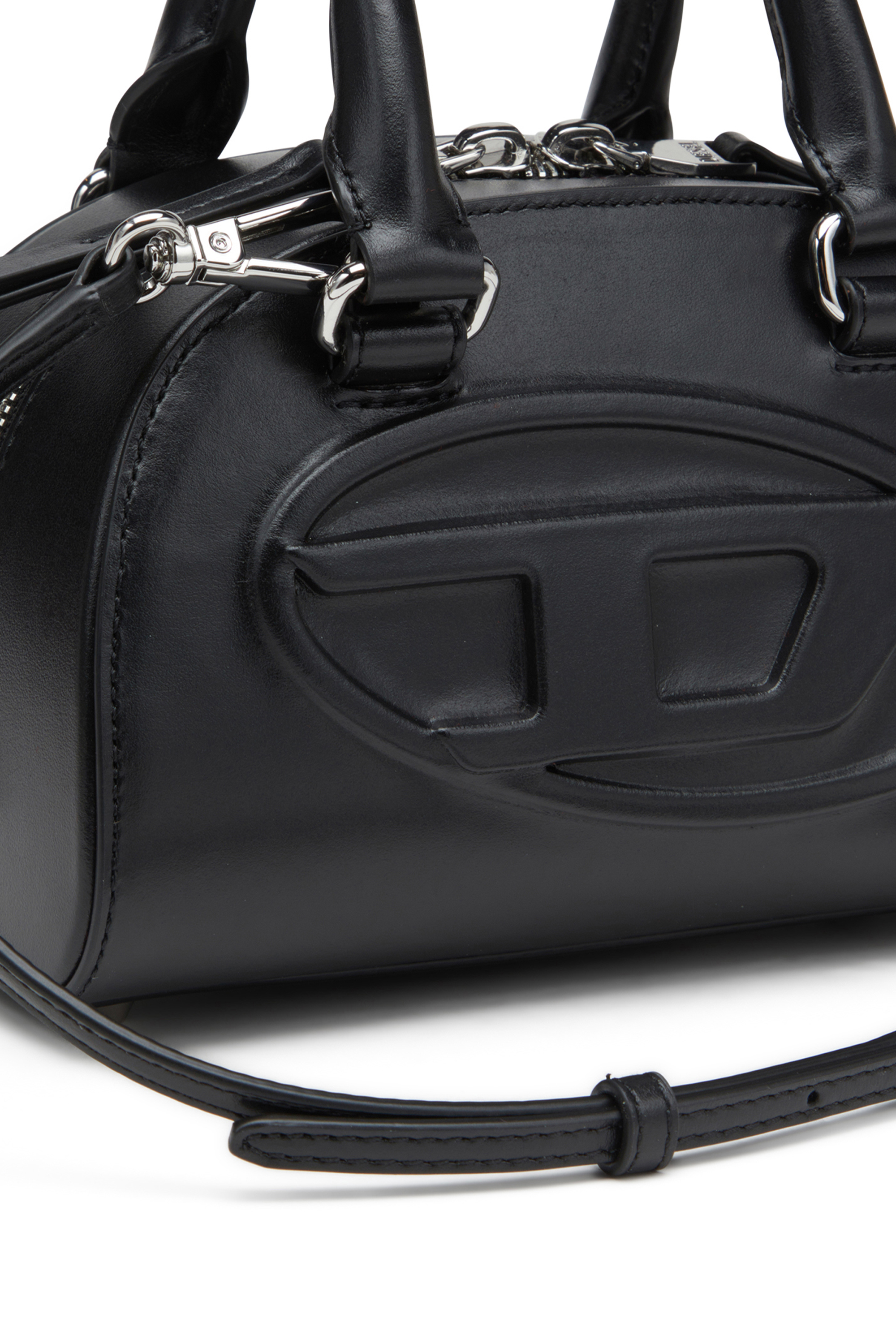 Diesel - 1DR DOME CROSSBODY, 1DR Dome-Borsa bowling mini in pelle Donna in Nero - 5