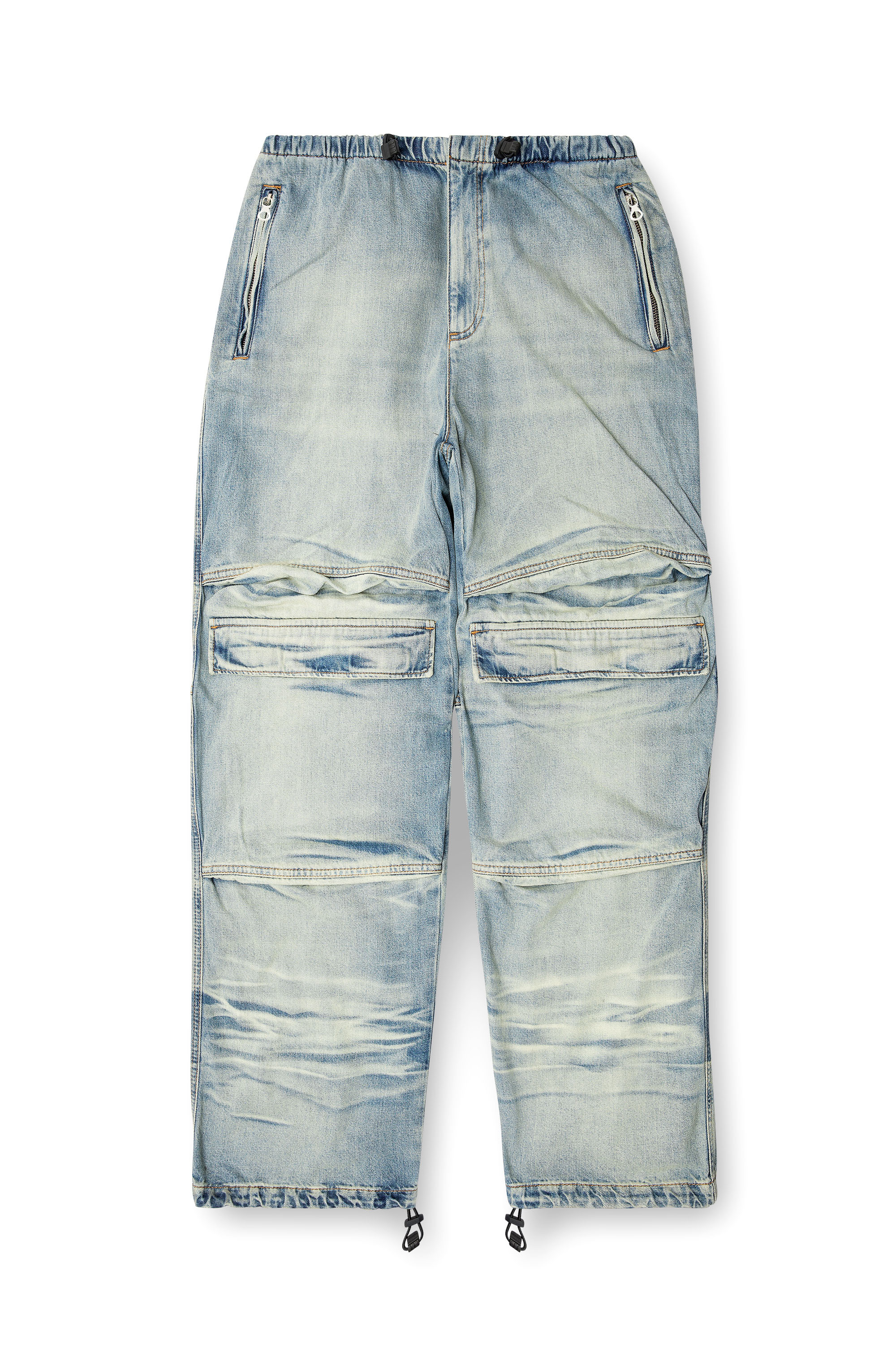 Diesel - Relaxed Jeans D-Dayetz 0ABDF Unisex, Blu Chiaro - Image 4