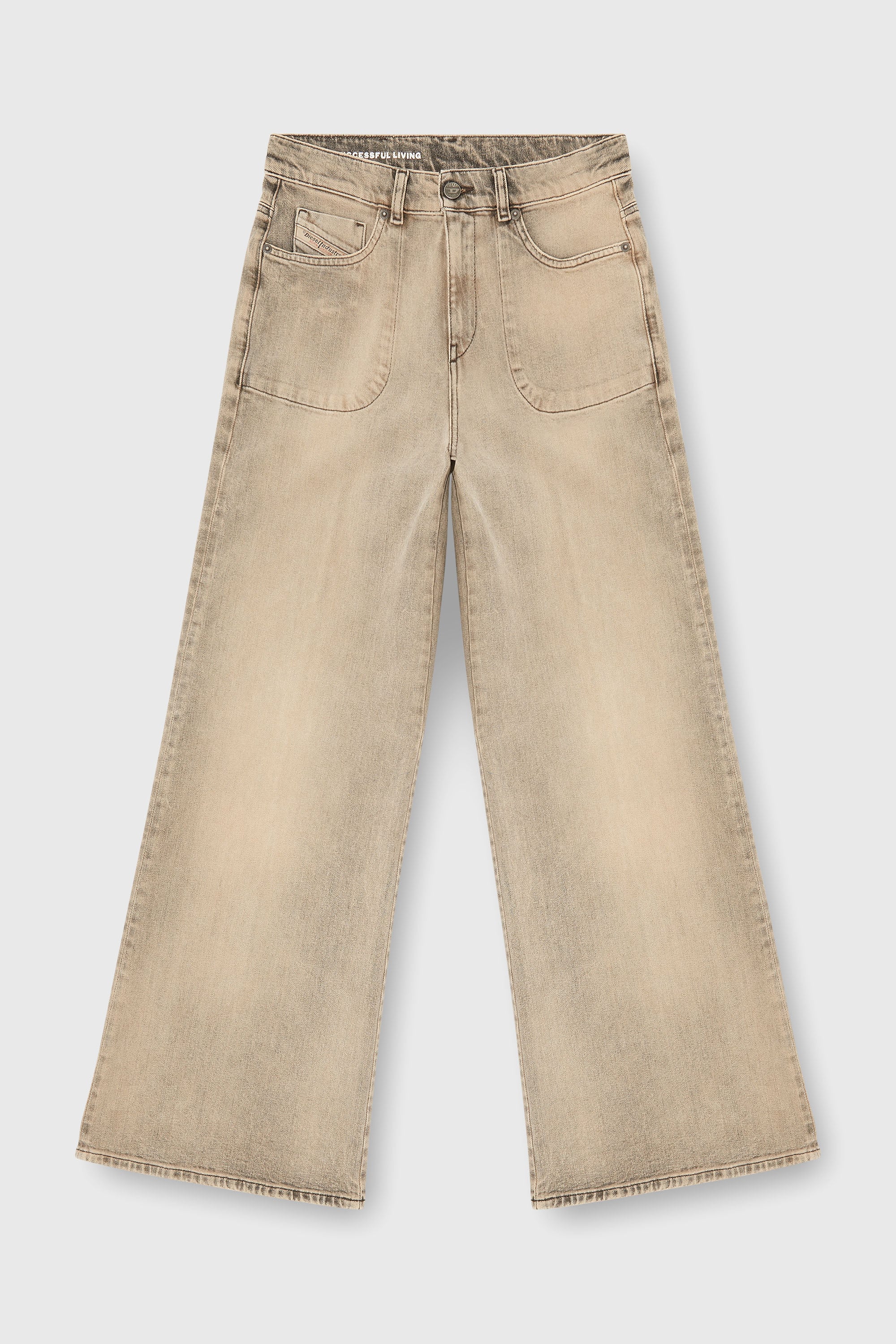 Diesel - Flare Jeans 1978 D-Akemi 09P53 Donna, Beige - Image 2