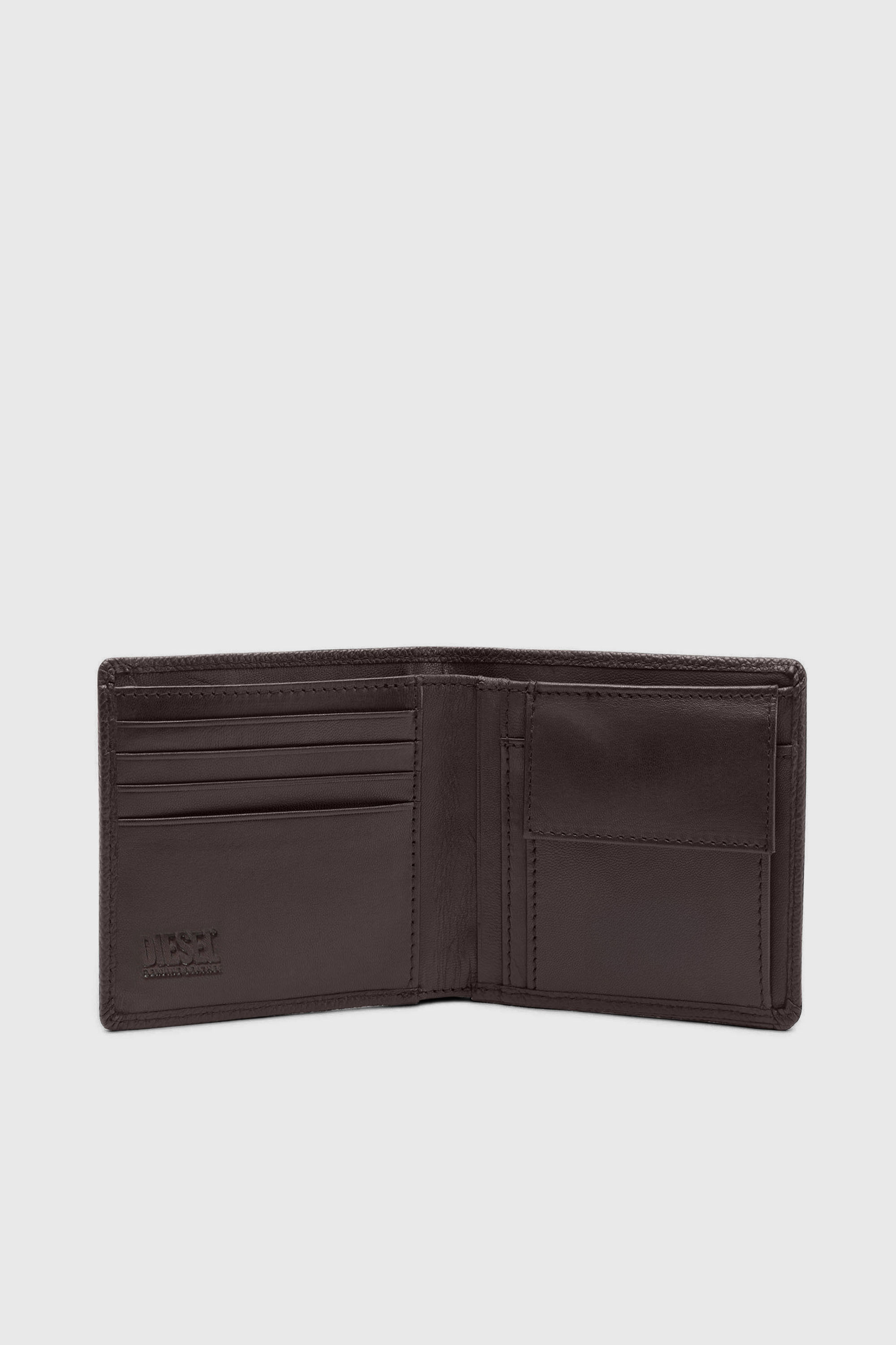 Diesel - BI FOLD COIN S, Portafoglio a libro in fior di pelle Uomo in Marrone - 3