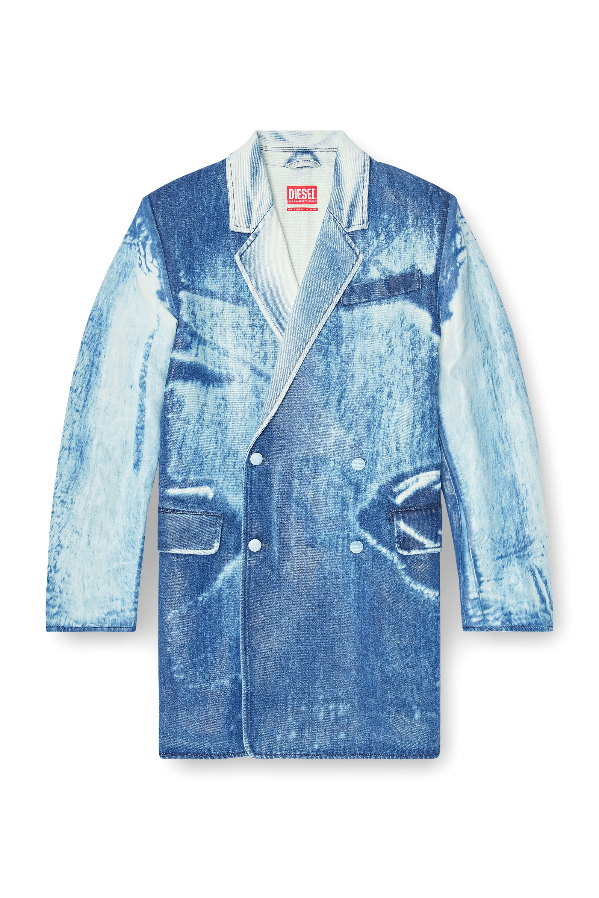 Diesel - DE-LUMEA-FSI1, Blazer in denim effetto X-Ray Donna in Blu - 3