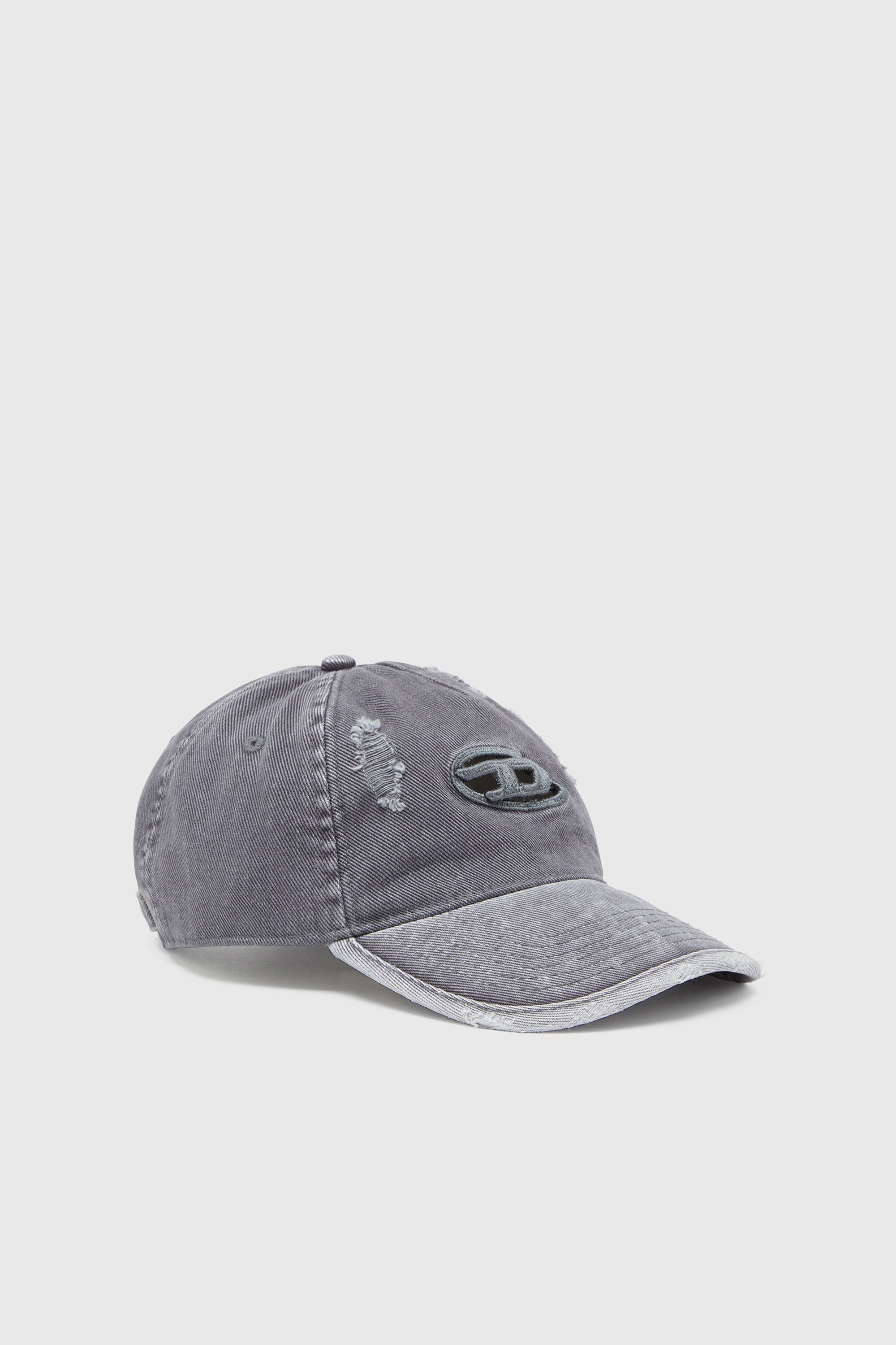 Diesel - C-BALL-UTLT, Cappello da baseball con Oval D Uomo in Grigio - 1